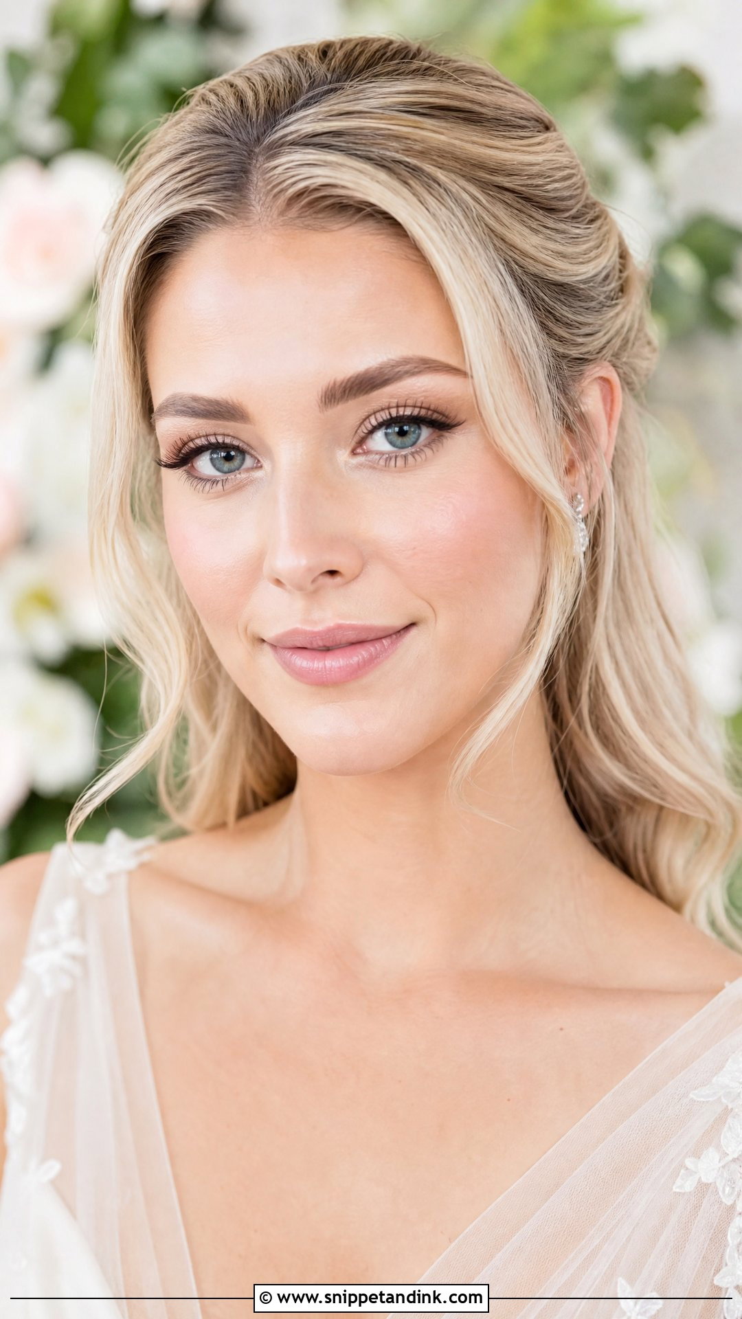 Subtle Bridal Makeup With Soft Pink Lip - Snippet and Ink - 25 Subtle Bridal Makeup Ideas