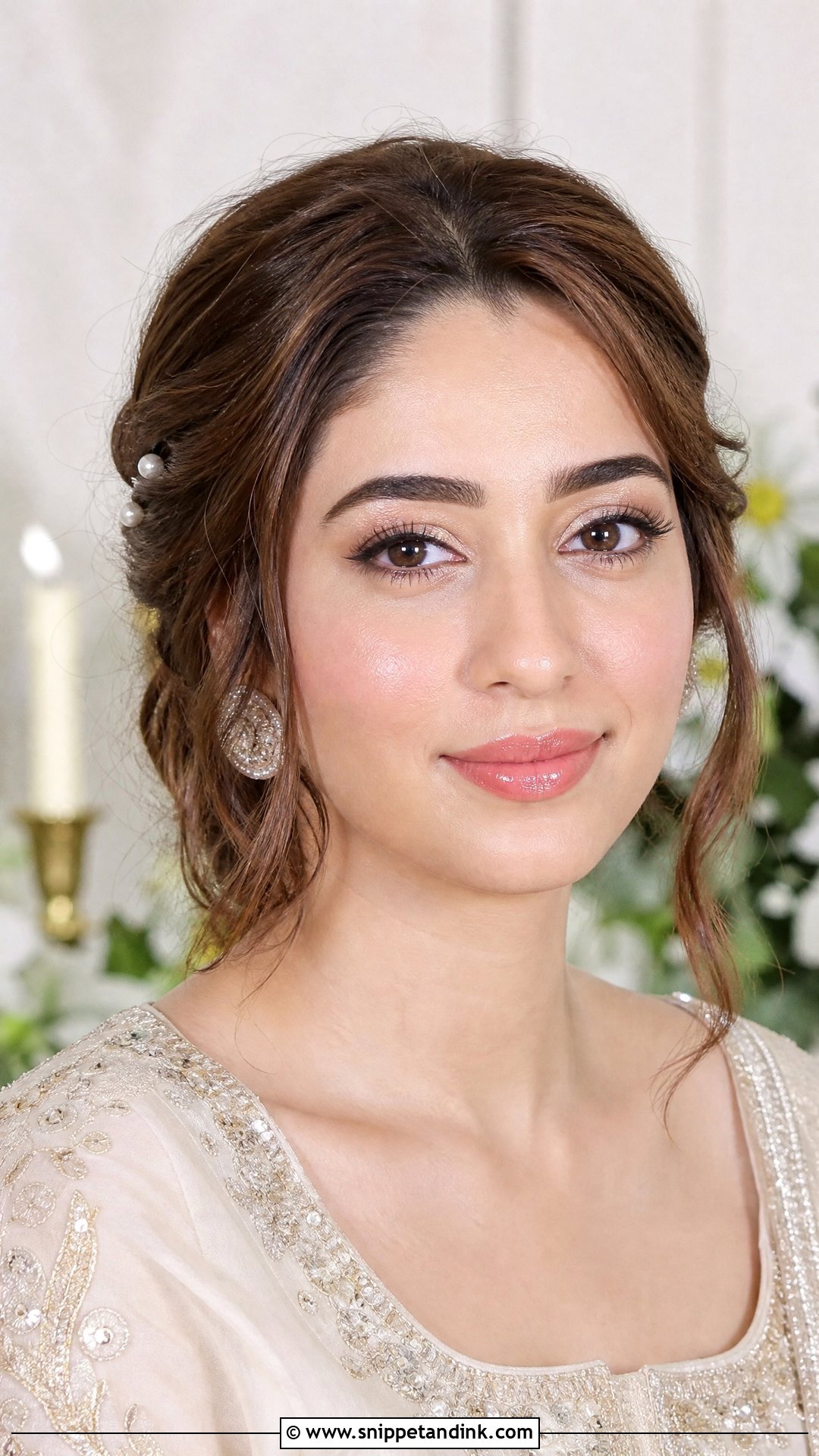 Subtle Indian Bridal Makeup With Fresh Skin - Snippet and Ink - 20 Subtle Indian Bridal Makeup Ideas
