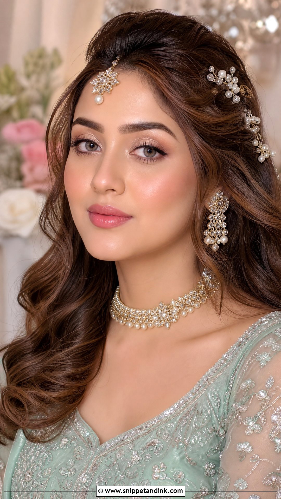 Subtle Indian Bridal Makeup With Pastel Lehenga - Snippet and Ink - 20 Subtle Indian Bridal Makeup Ideas