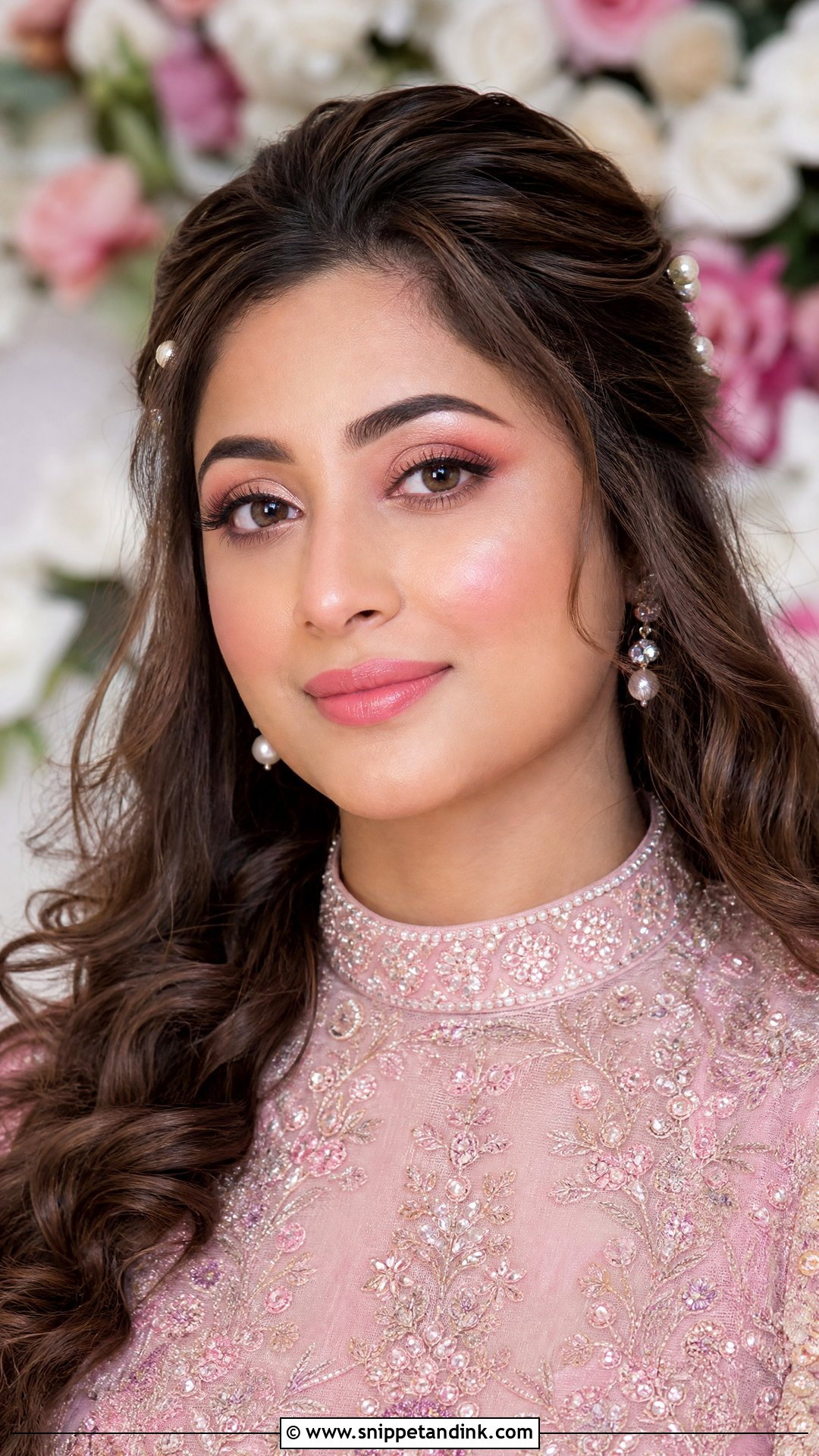 Subtle Indian Bridal Makeup With Pink Tones - Snippet and Ink - 20 Subtle Indian Bridal Makeup Ideas