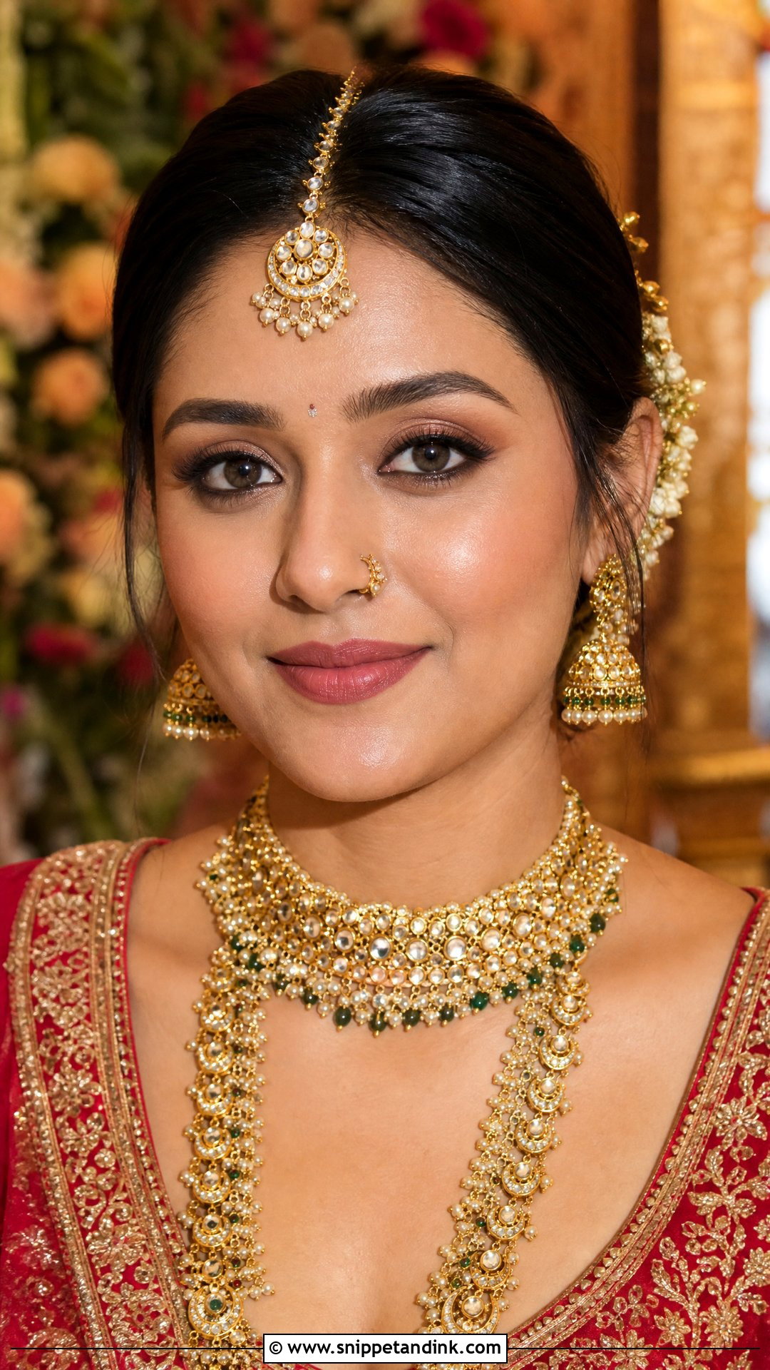 Subtle Indian Bridal Makeup With Soft Kohl Eyes - Snippet and Ink - 20 Subtle Indian Bridal Makeup Ideas