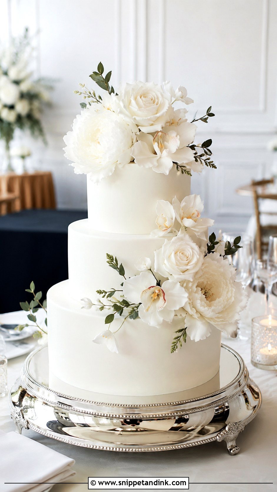 Sugar Flower Wedding Cake - Snippet and Ink - 20 Flower Cakes for Wedding