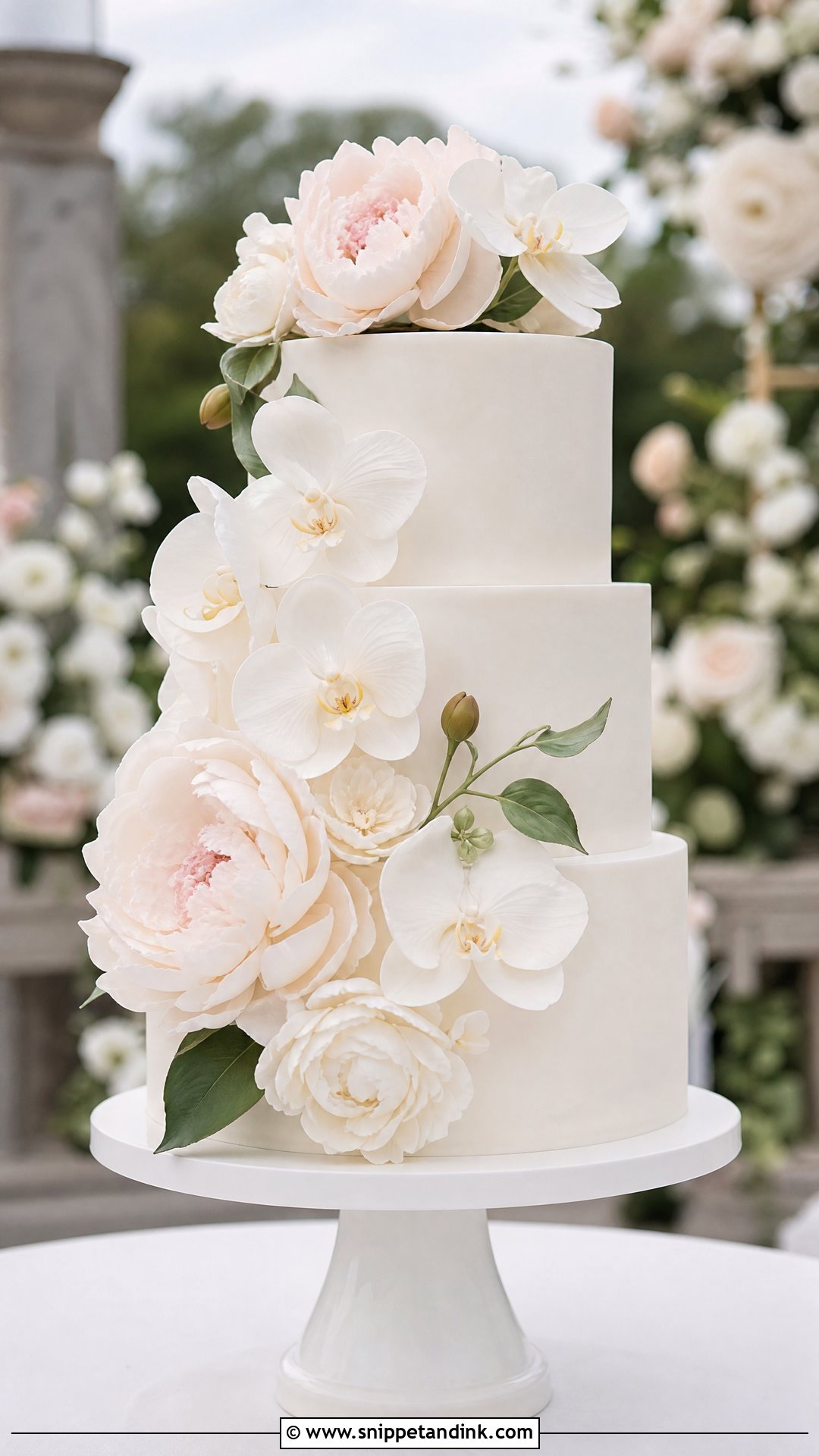 Sugar Flower Wedding Cake - Snippet and Ink - 25 Luxury Wedding Cake Ideas