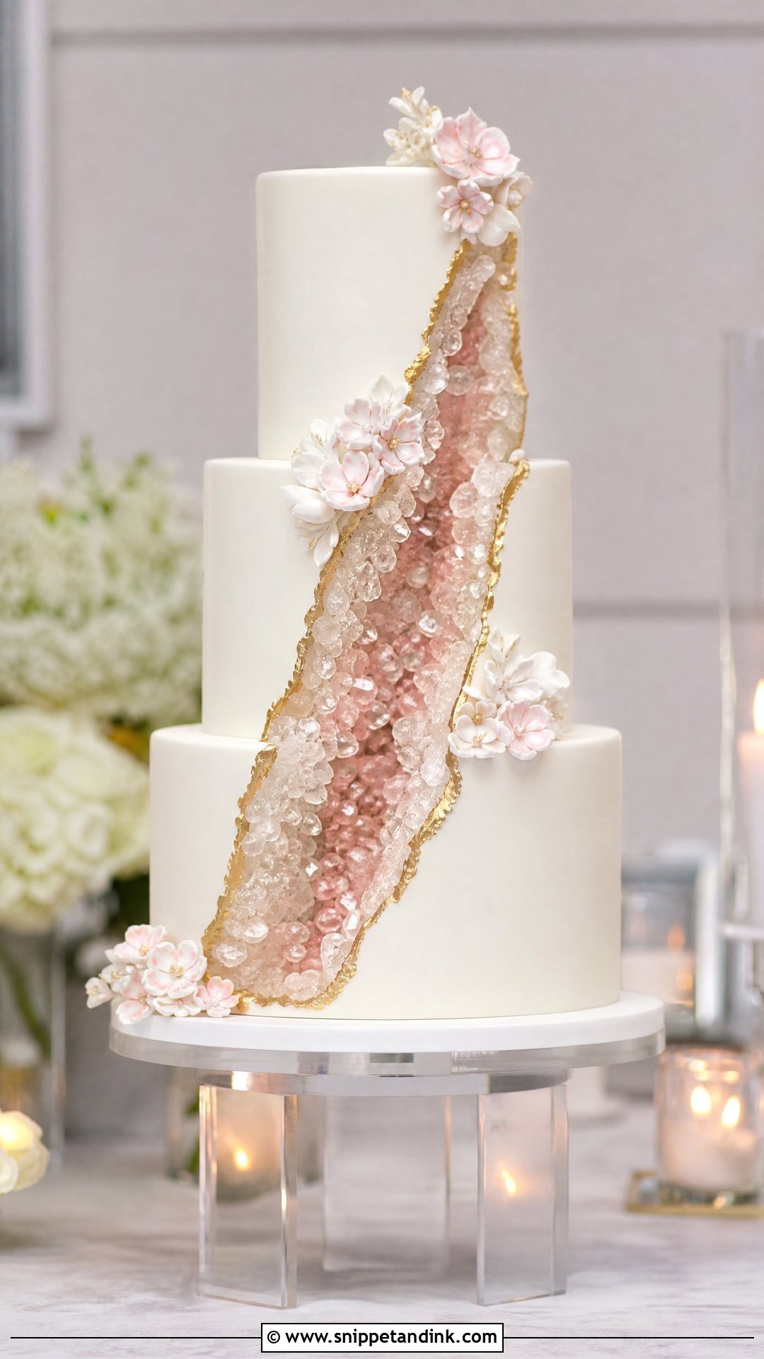Sugar Geode Wedding Cake - Snippet and Ink - 20 Sugar Cake Ideas for Wedding