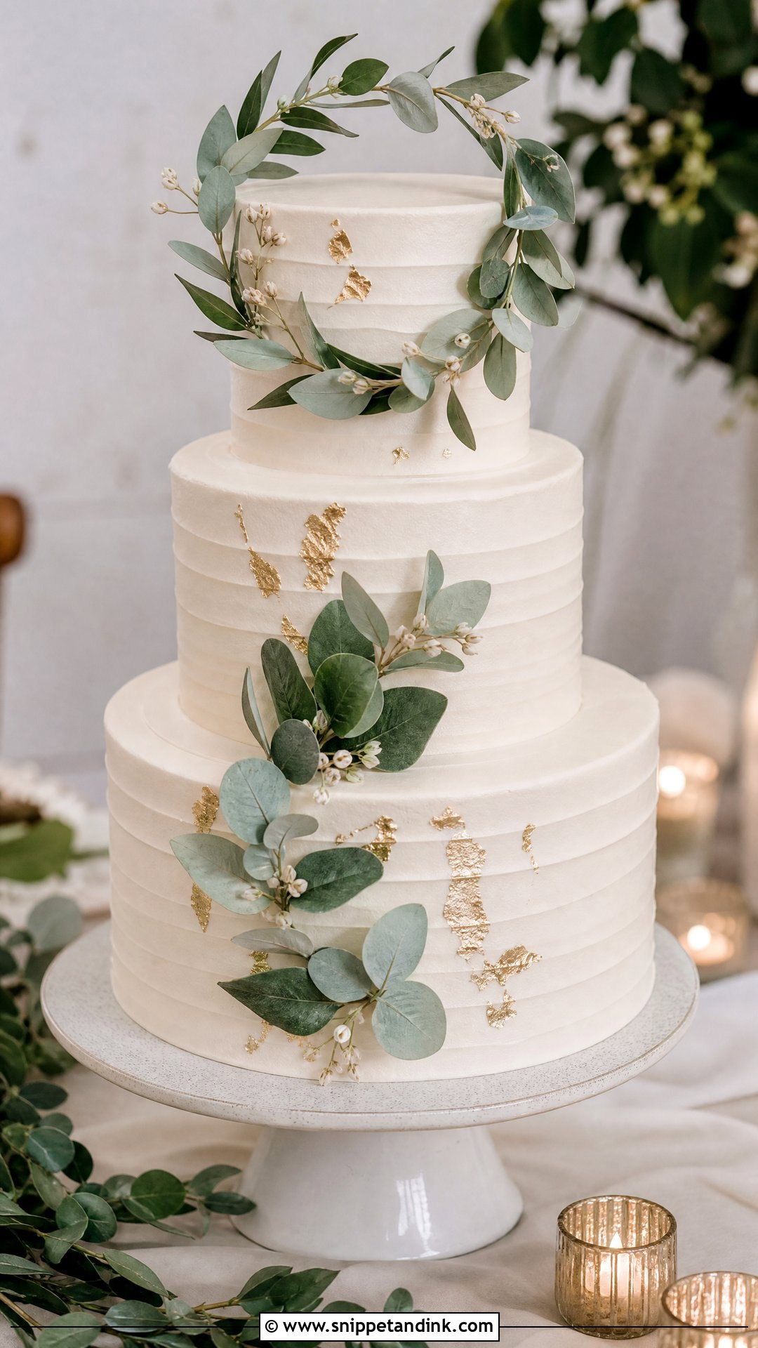 Sugar Leaf Wedding Cake - Snippet and Ink - 20 Sugar Cake Ideas for Wedding