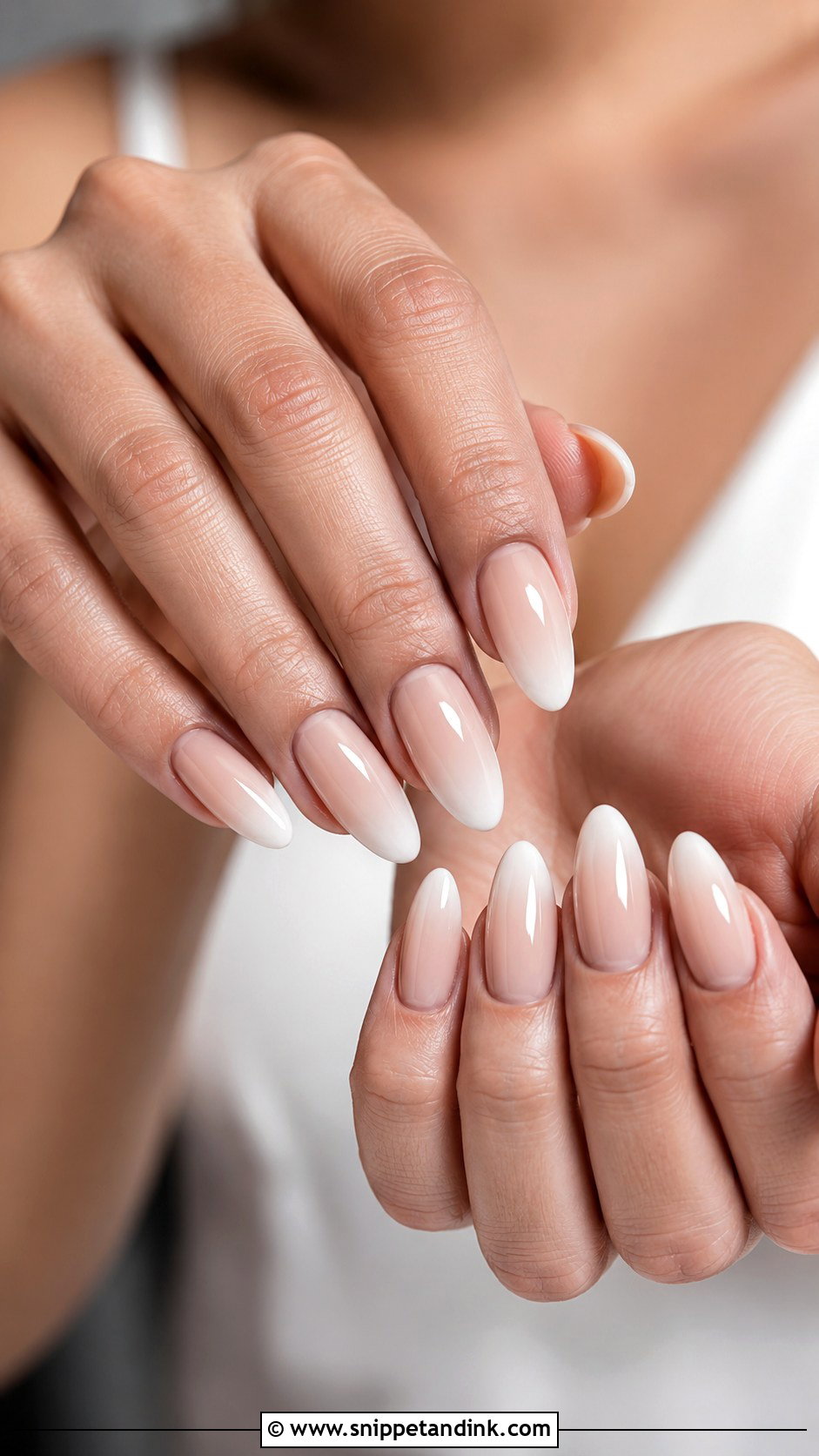 Summer Bridal Nude Ombre Nails - Snippet and Ink - 20 Summer Bridal Nails