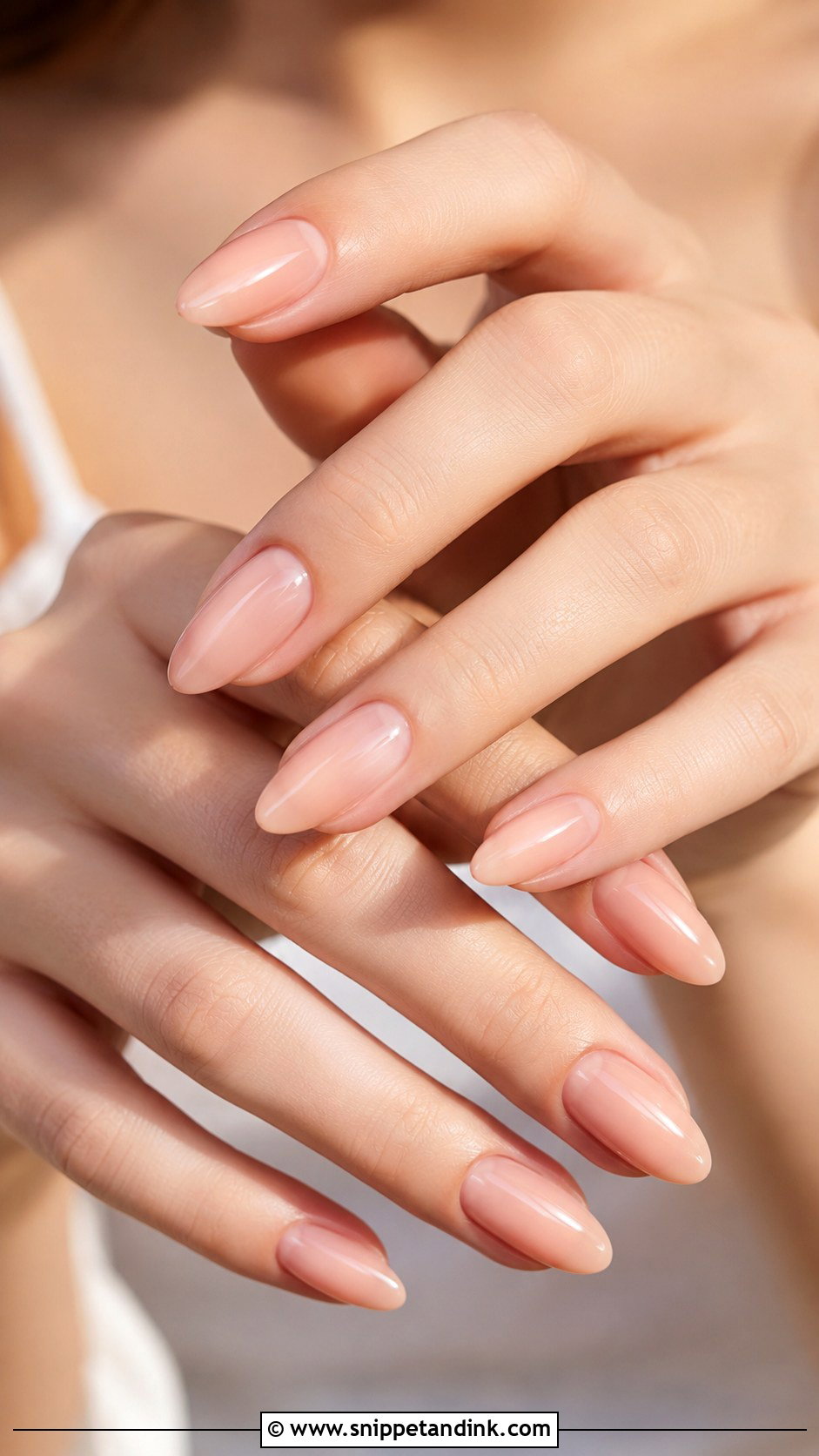 Summer Bridal Soft Peach Nails - Snippet and Ink - 20 Summer Bridal Nails