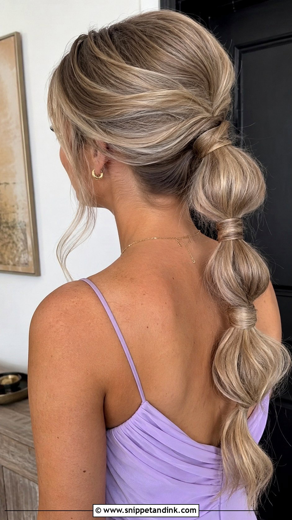 Summer Bridesmaid Bubble Ponytail - Snippet and Ink - 20 Summer Bridesmaid Hair Ideas