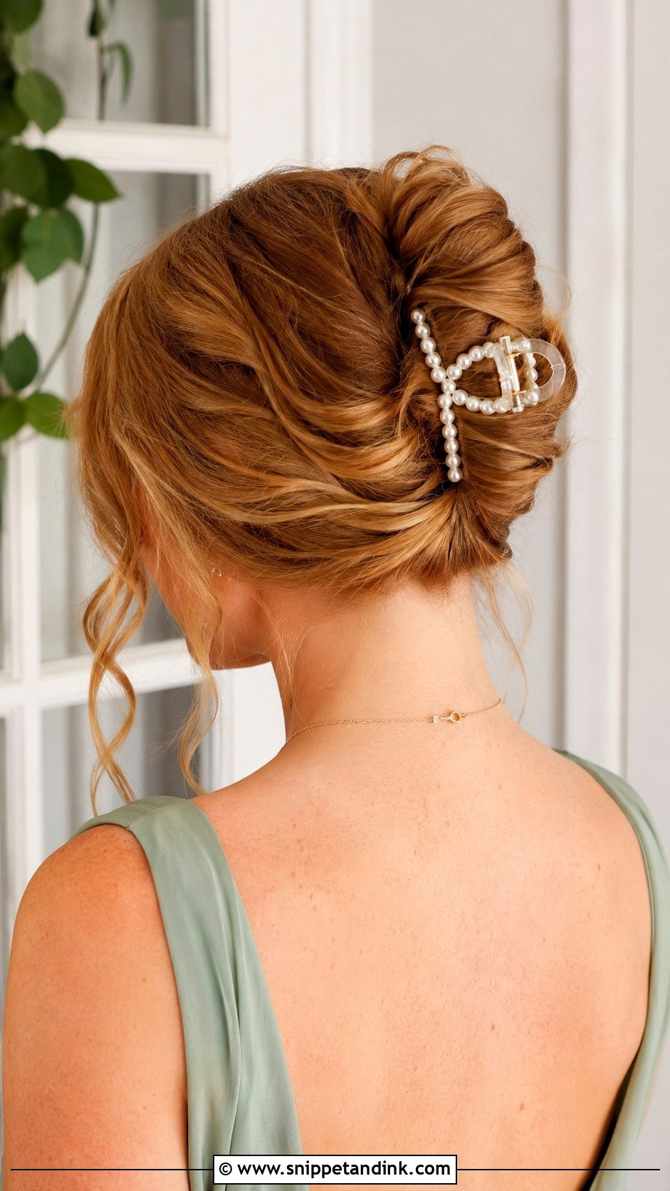 Summer Bridesmaid Claw Clip Updo - Snippet and Ink - 20 Summer Bridesmaid Hair Ideas