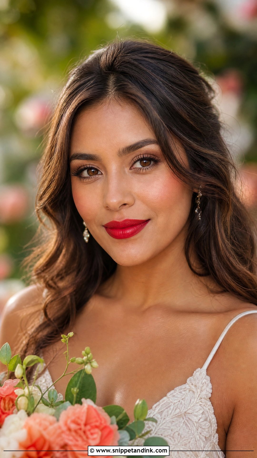 Summer Wedding Makeup With Red Lipstick - Snippet and Ink - 20 Wedding Makeup Red Lipstick Ideas