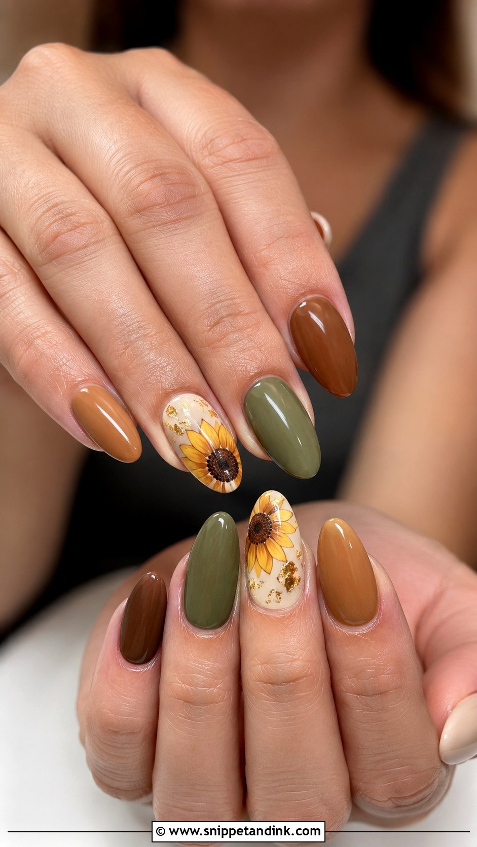 Sunflower Wedding Nails For Fall - Snippet and Ink - 20 Sunflower Wedding Nails