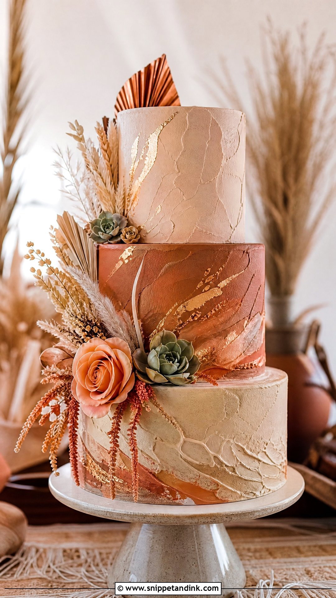 Sunset Desert Wedding Cake - Snippet and Ink - 30 Sunset Cake Ideas for Wedding