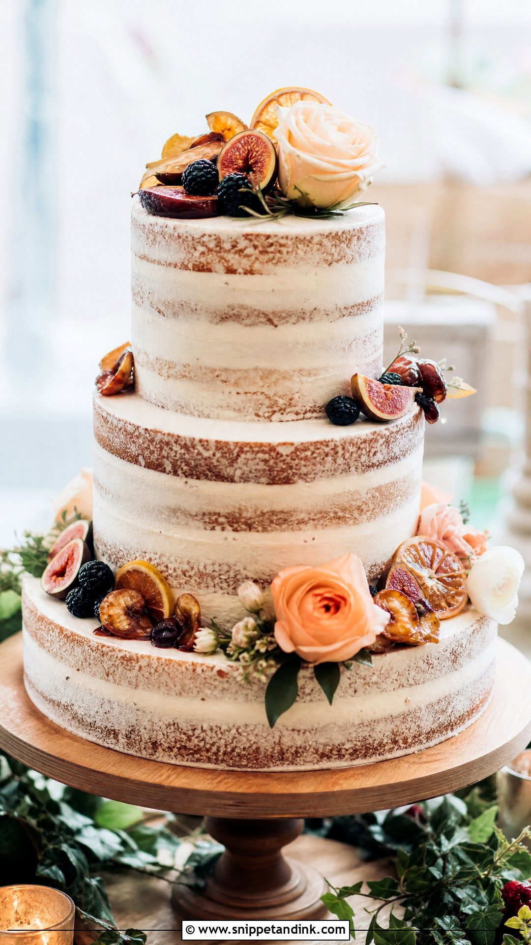 Sunset Naked Wedding Cake - Snippet and Ink - 30 Sunset Cake Ideas for Wedding