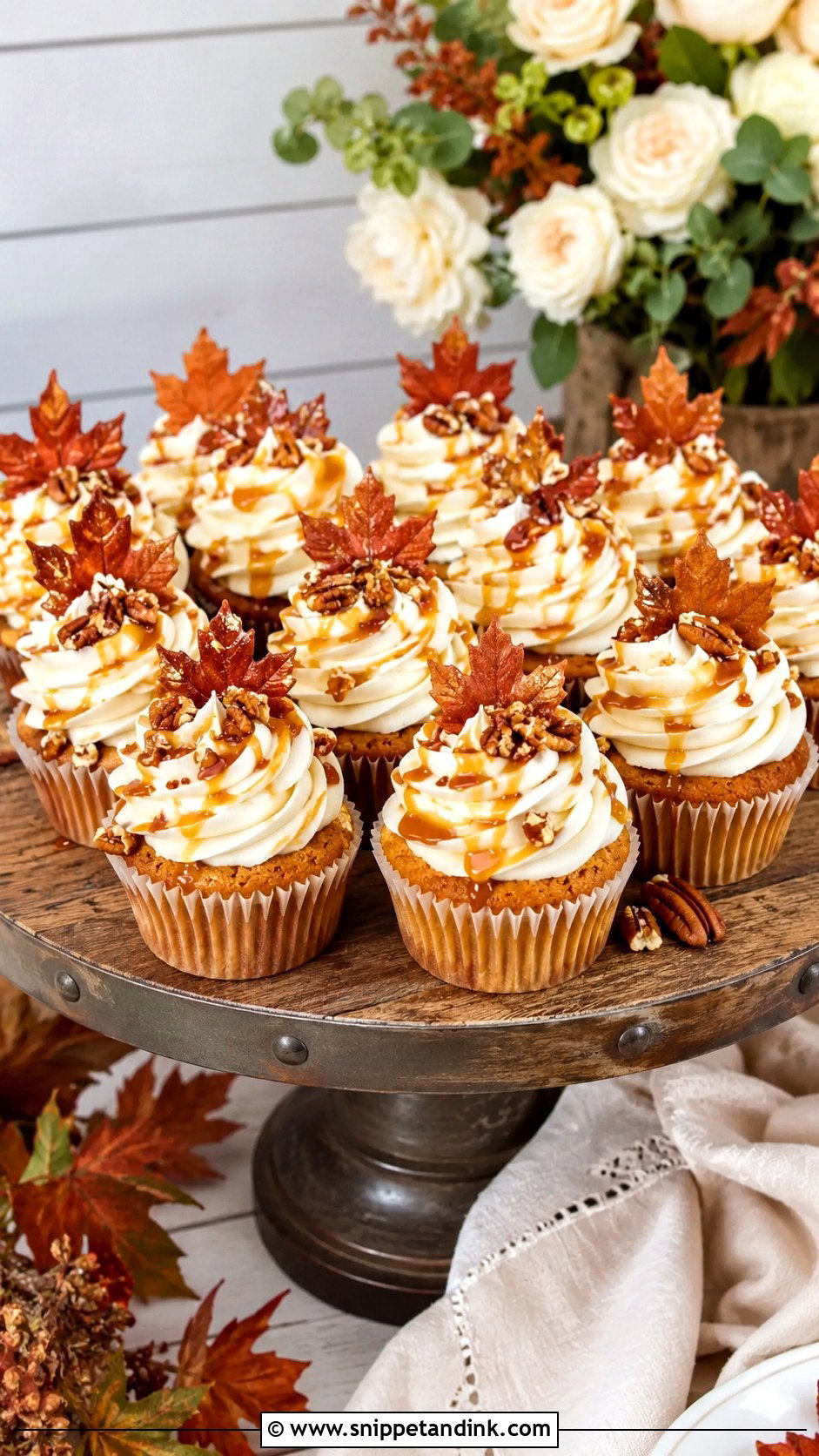 Sweet Potato Wedding Cupcakes - Snippet and Ink - 20 Fall Wedding Cupcake Ideas