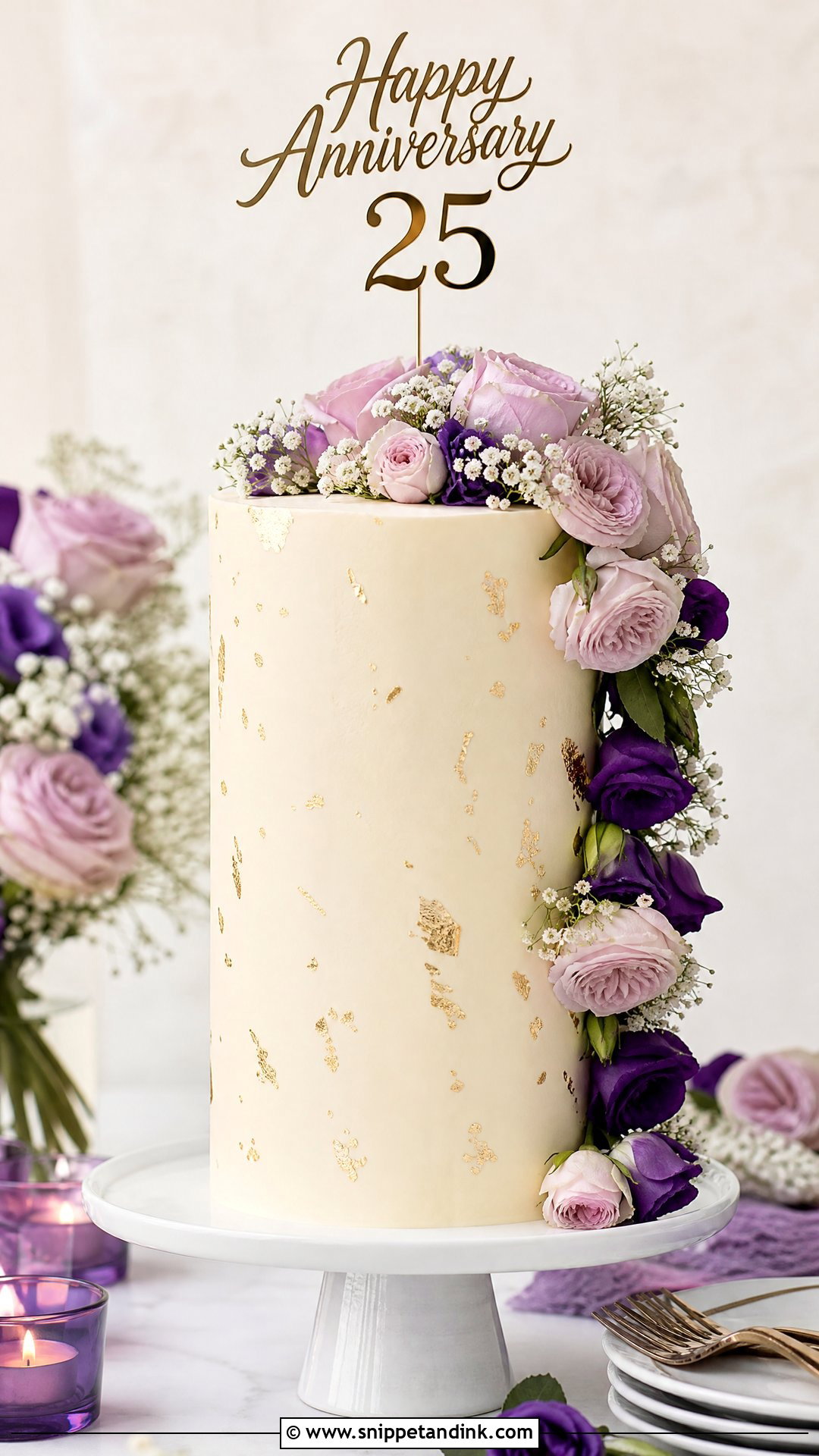 Tall Anniversary Cake for Parents - Snippet and Ink - 30 Anniversary Cake for Parents