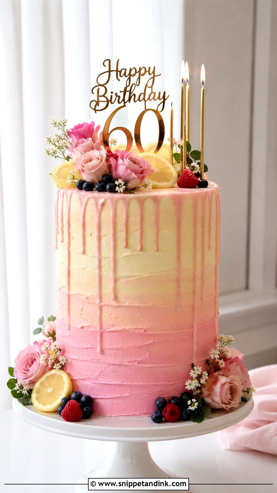Tall Birthday Anniversary Cake - Snippet and Ink - 20 Anniversary and Birthday Cake Combined Ideas