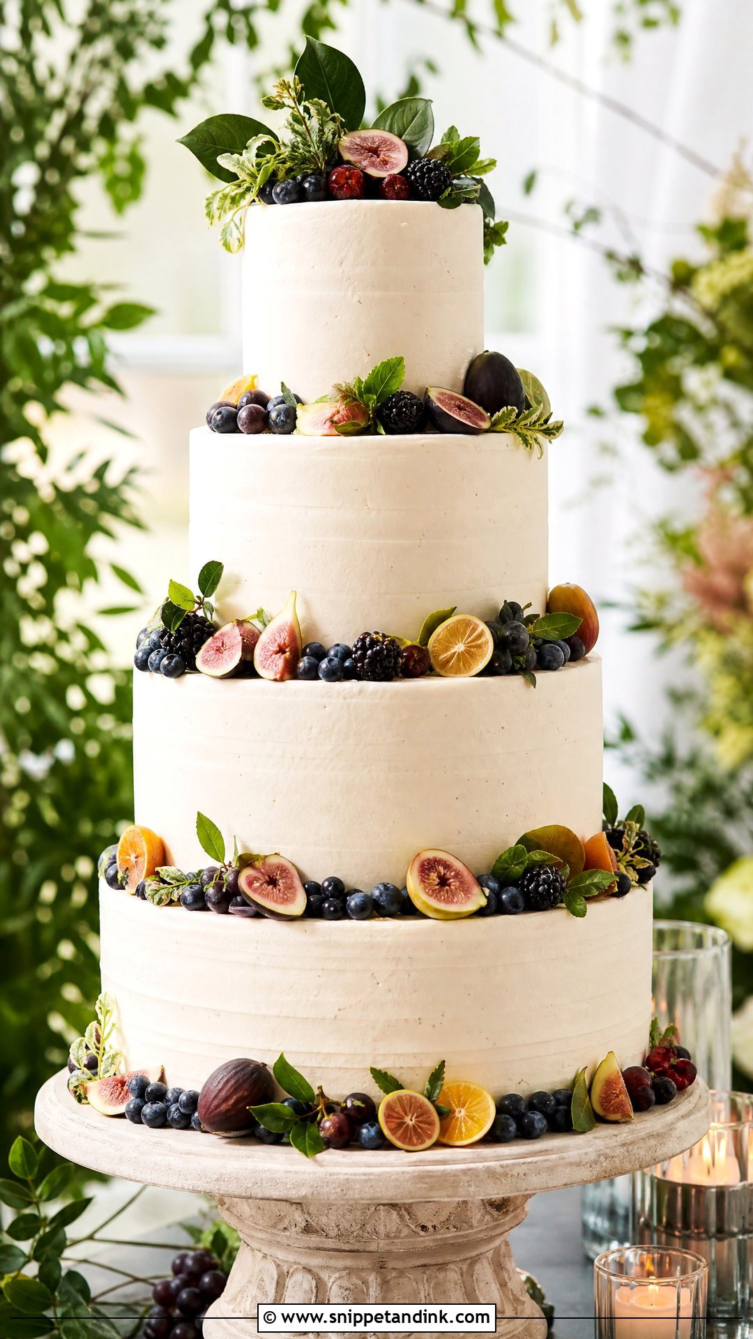 Tall Fruit Wedding Cake - Snippet and Ink - 25 Tall Cakes for Wedding