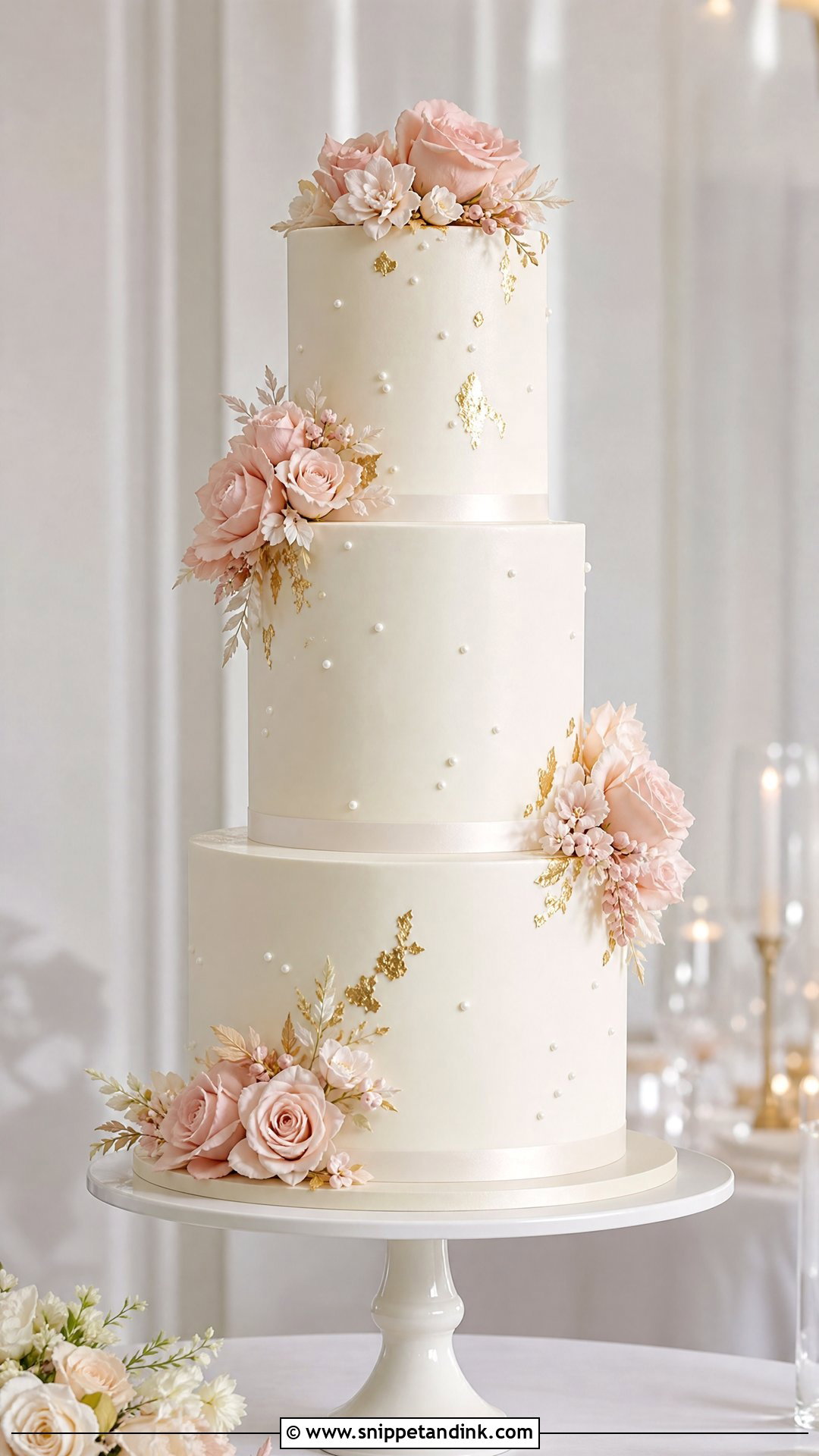 Tall Tier Wedding Cake - Snippet and Ink - 25 Lady Cake Ideas for Wedding