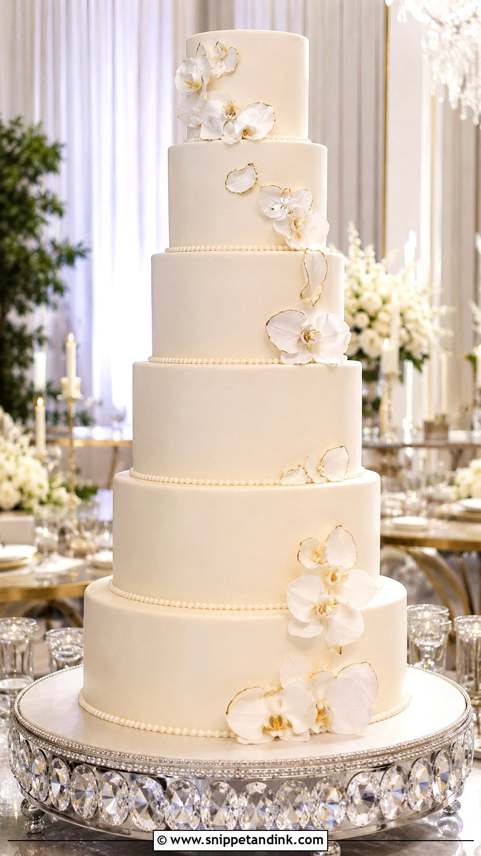 Tall Tiered Dummy Wedding Cake - Snippet and Ink - 20 Dummy Cake Designs for Wedding