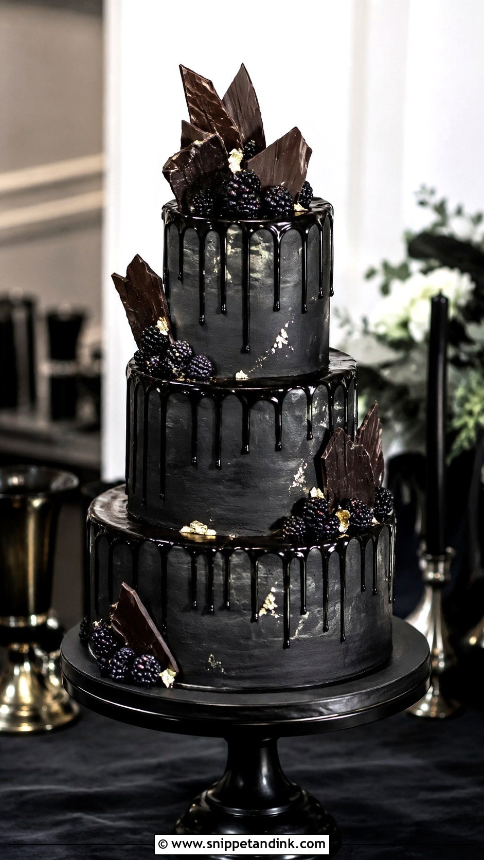 Tall Tiered Wedding Cake - Snippet and Ink - 30 Masculine Wedding Cake Ideas
