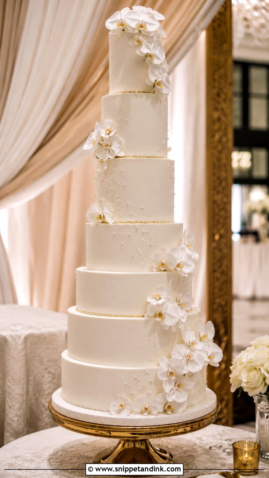 Tall Tiered Wedding Cake - Snippet and Ink - 30 Tiered Wedding Cakes