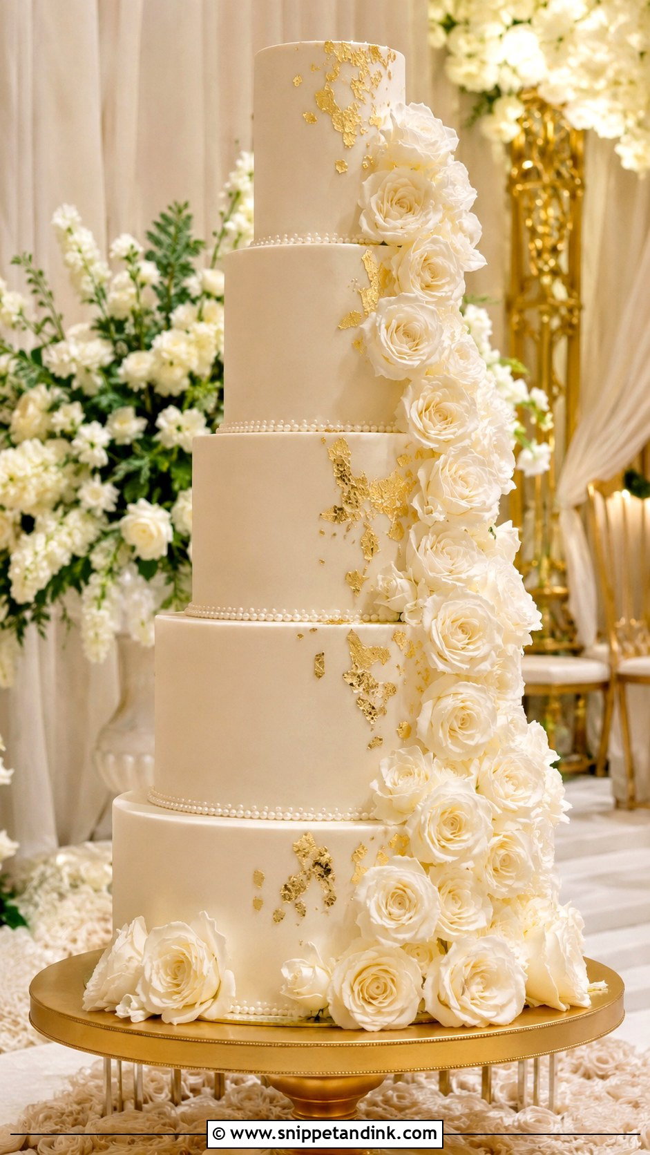 Tall Wedding Cake - Snippet and Ink - 20 Popular Cake Designs for Wedding