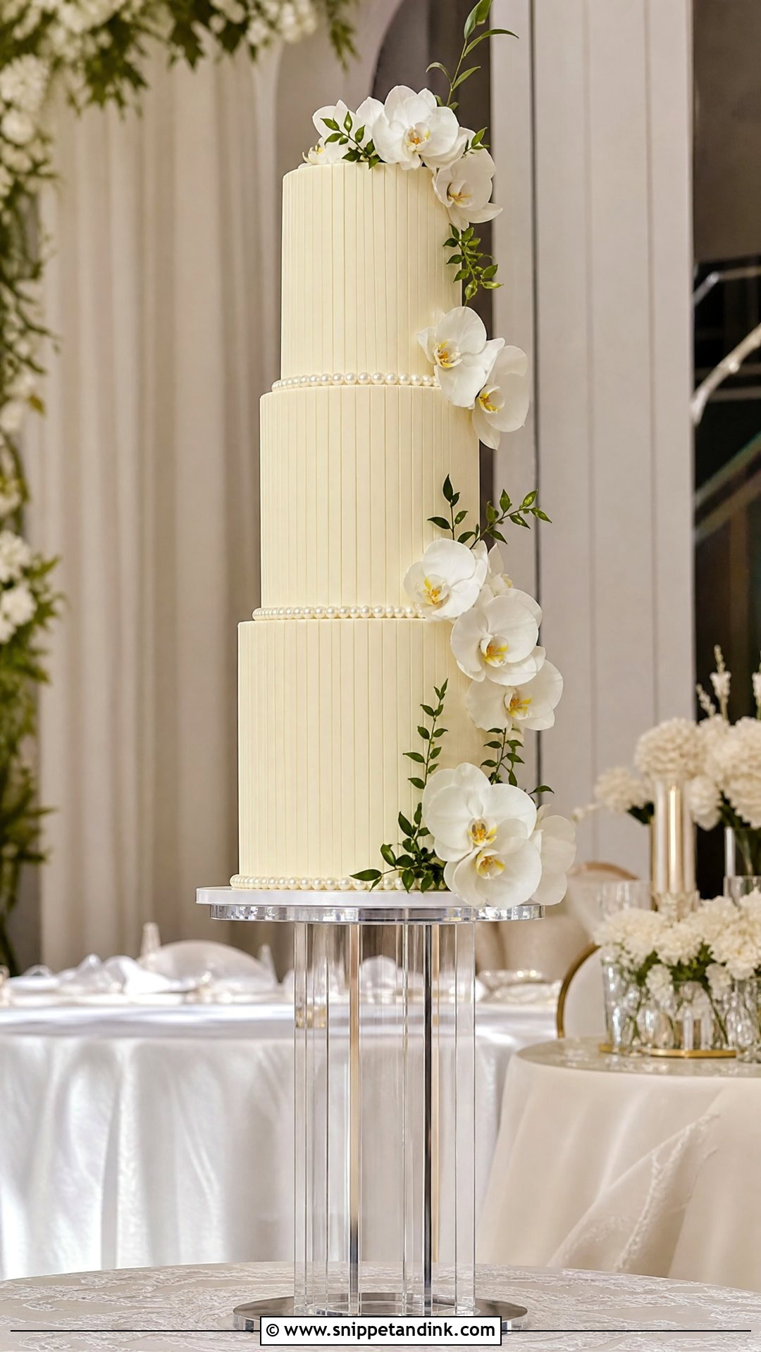 Tall Wedding Cake - Snippet and Ink - 20 Trendy Wedding Cake Ideas