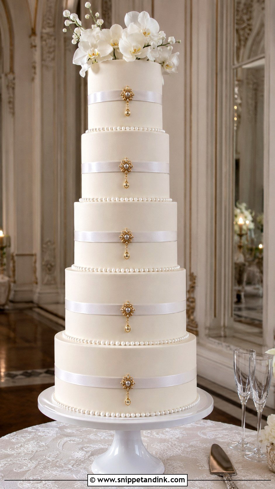 Tall Wedding Cake With Charms - Snippet and Ink - 20 Charm Cake Ideas for Wedding