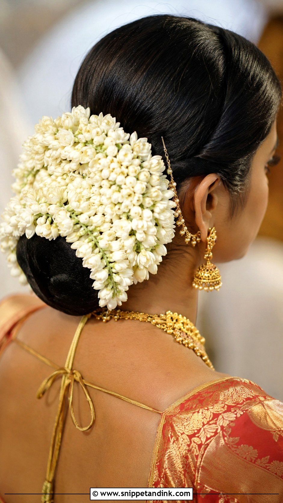 Tamil Bridal Kondai Hairstyle - Snippet and Ink - 15 Tamil Wedding Hair Ideas