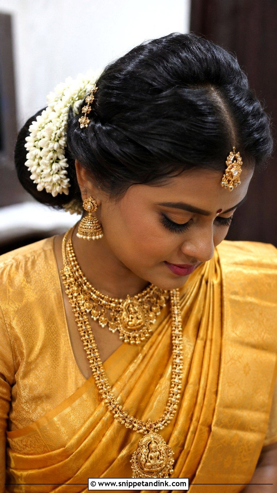 Tamil Bridal Kondai Hairstyle - Snippet and Ink - 15 Tamil Bridal Hair Ideas