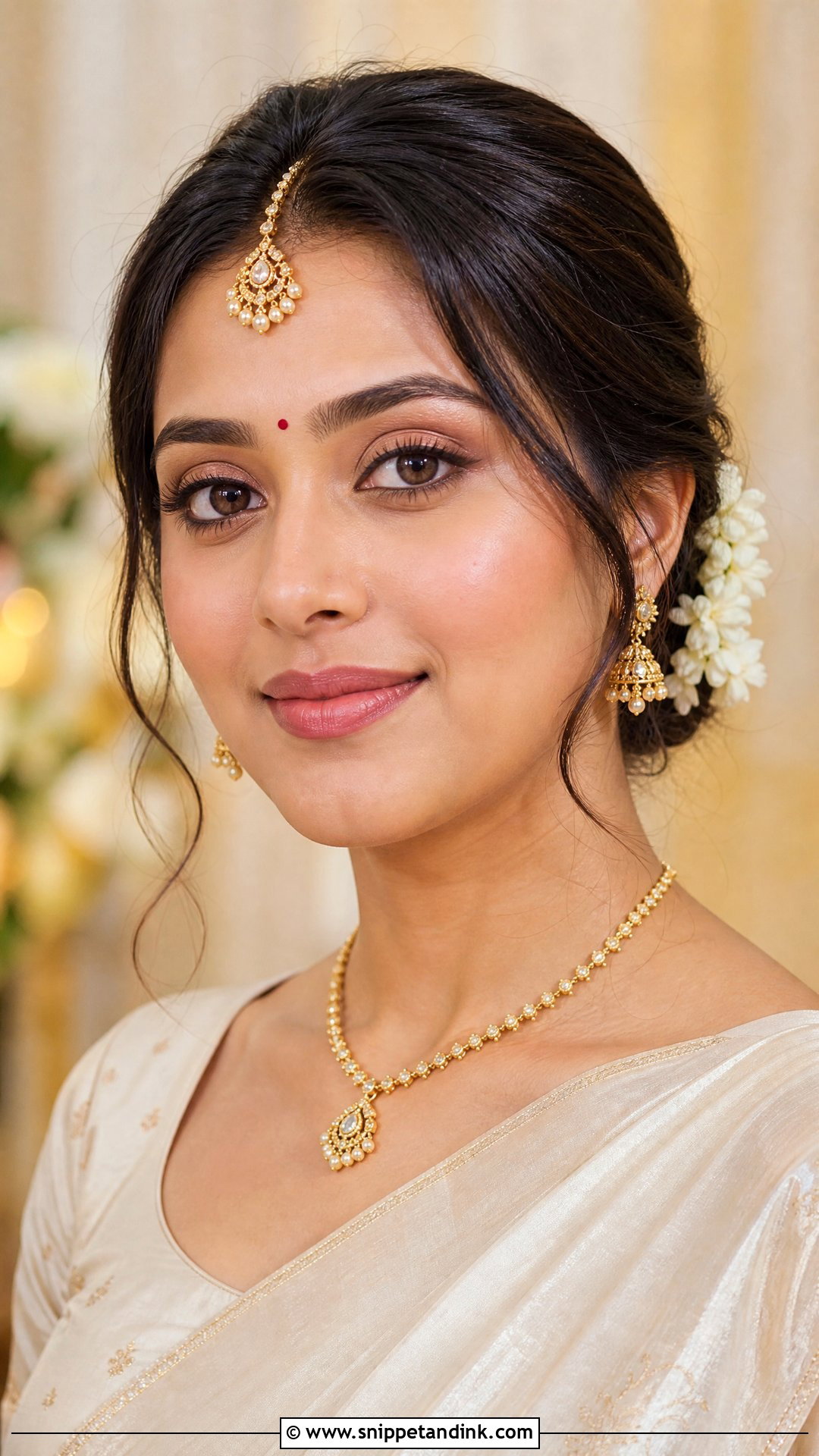 Tamil Bridal Makeup With Natural Look - Snippet and Ink - 20 Tamil Bridal Makeup Ideas