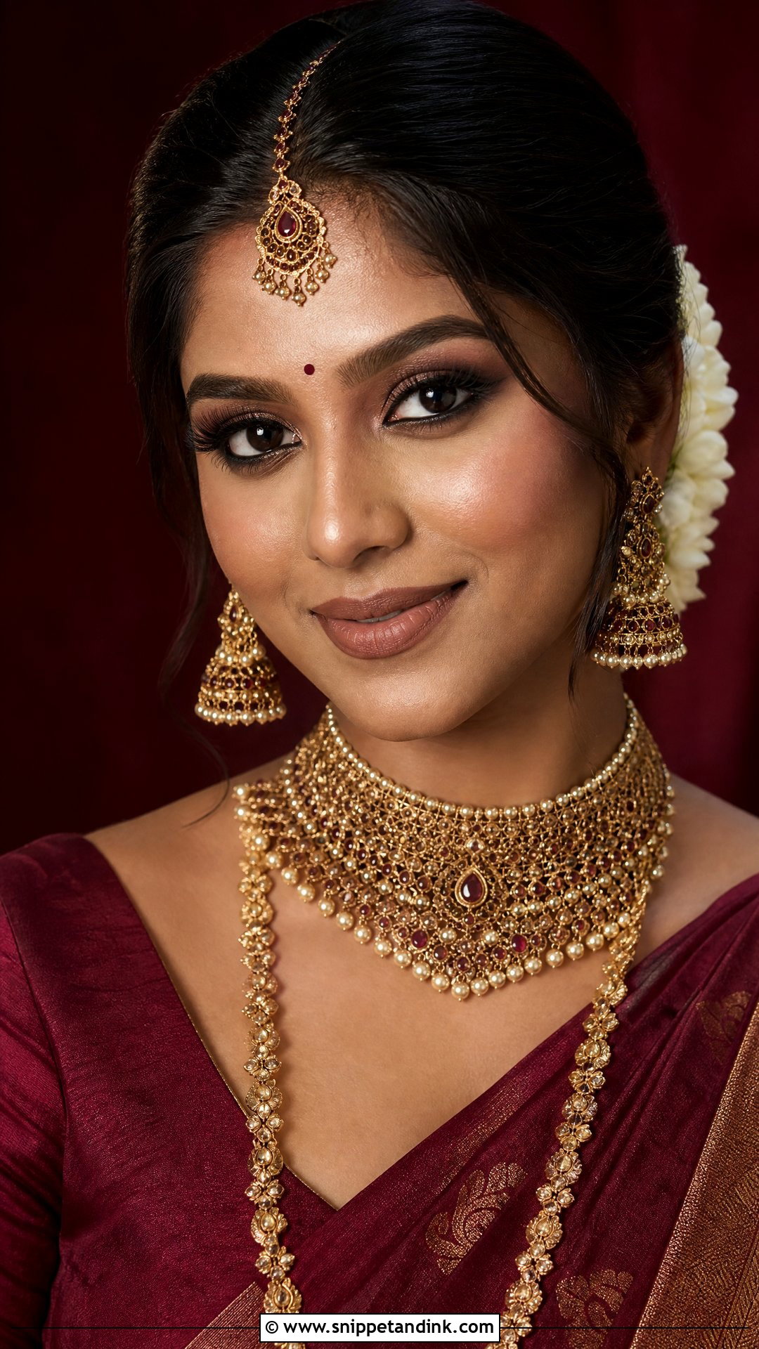 Tamil Bridal Makeup With Smokey Eyes - Snippet and Ink - 20 Tamil Bridal Makeup Ideas