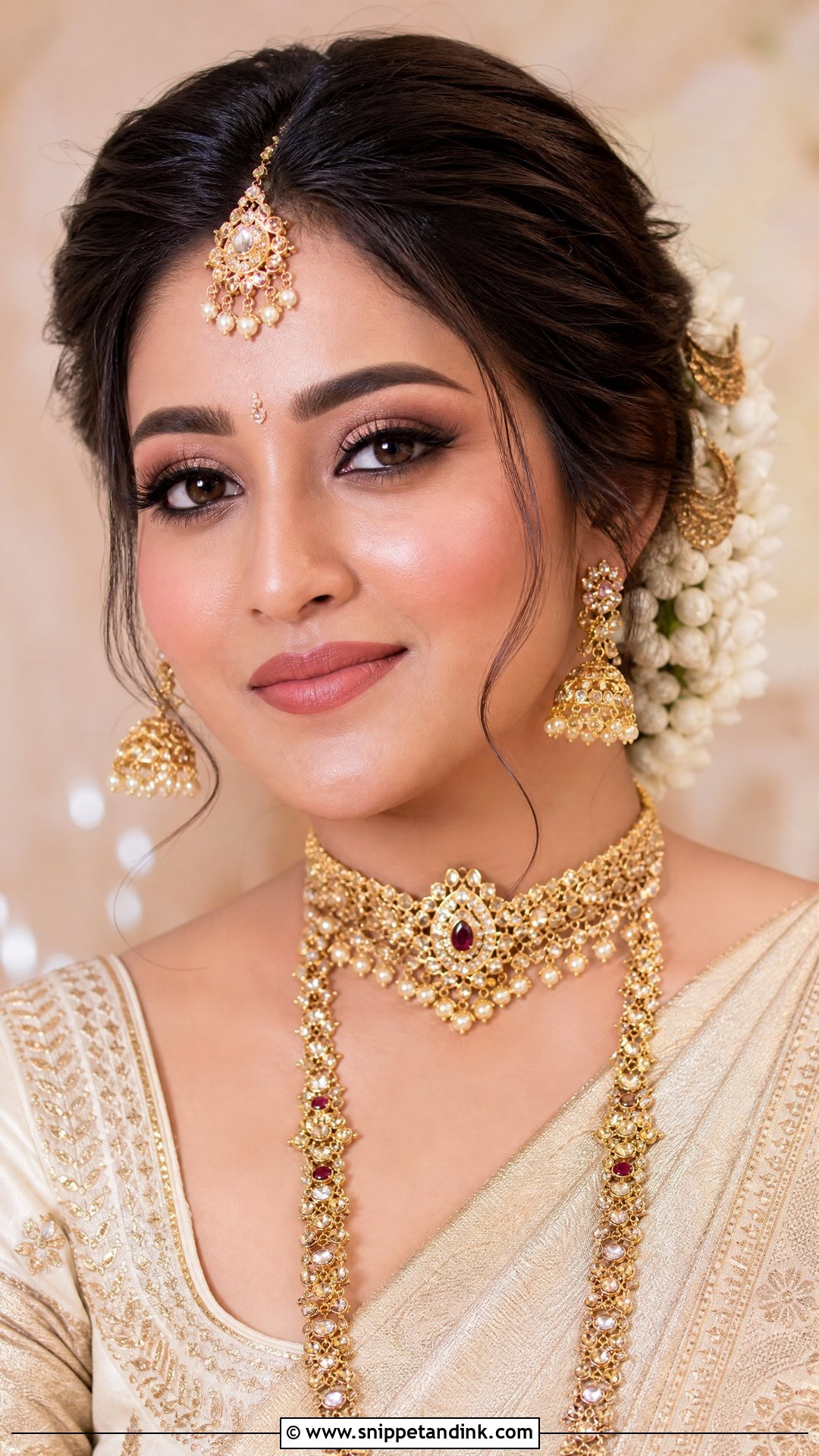 Tamil Bridal Makeup With Soft Glam - Snippet and Ink - 20 Tamil Bridal Makeup Ideas