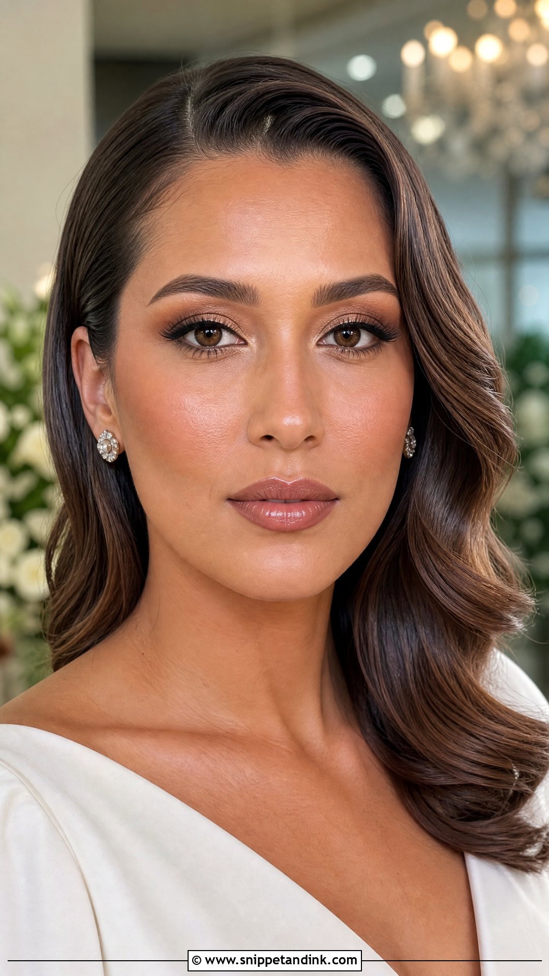 Tan Skin Wedding Makeup With Nude Lip - Snippet and Ink - 20 Wedding Makeup Tan Skin Ideas