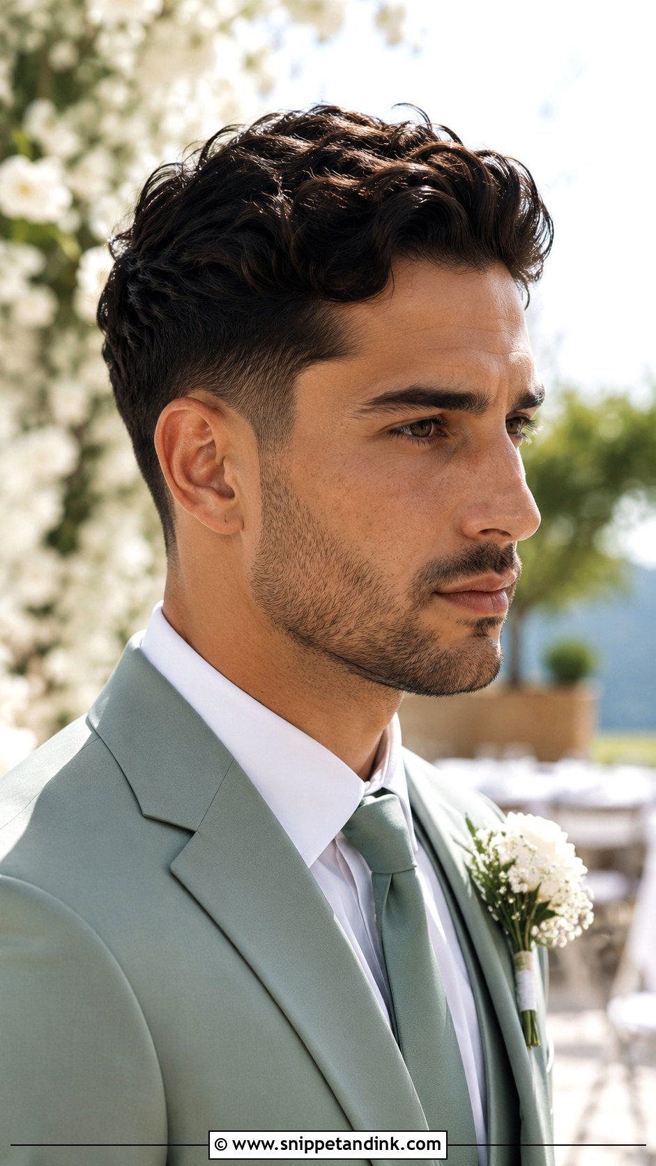 Taper Fade Wedding Hairstyle For Groom - Snippet and Ink - 15 Wedding Hairstyles for Groom