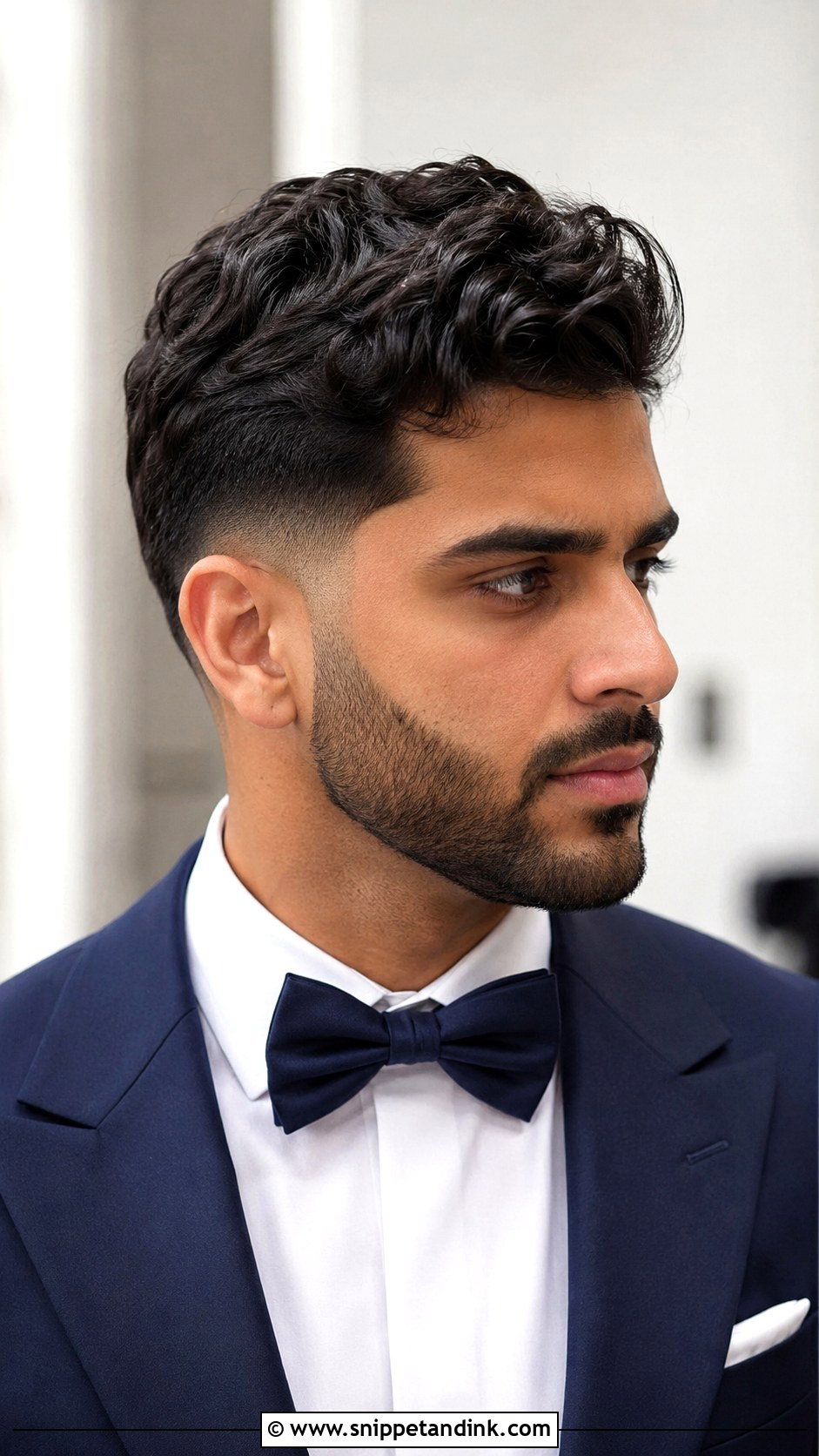 Taper Fade With Beard Groom Hairstyle - Snippet and Ink - 15 Wedding Groom Hairstyle Ideas