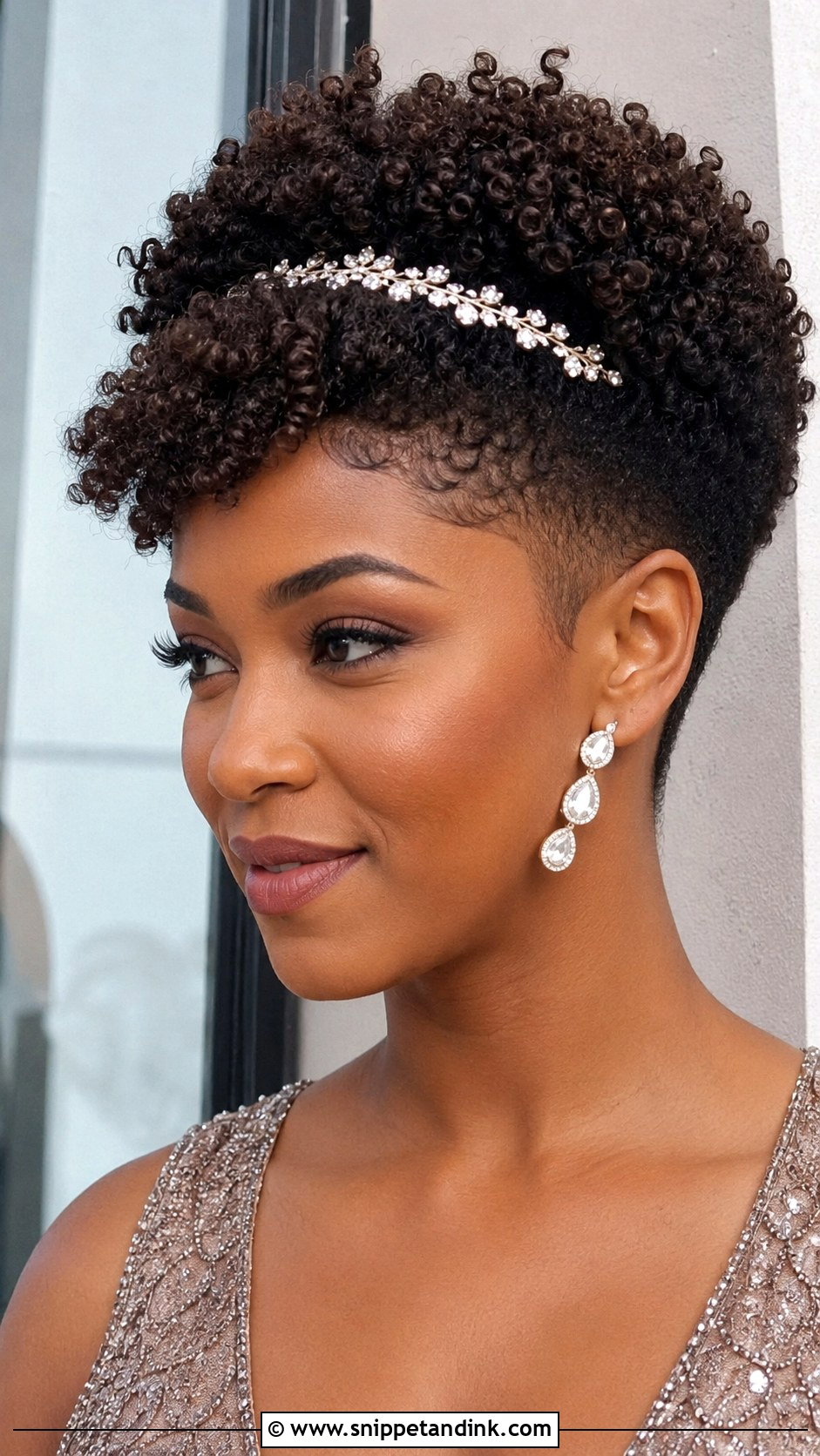 Tapered Cut Styled for Wedding Guest - Snippet and Ink - 25 Wedding Guest Hairstyles Black Women
