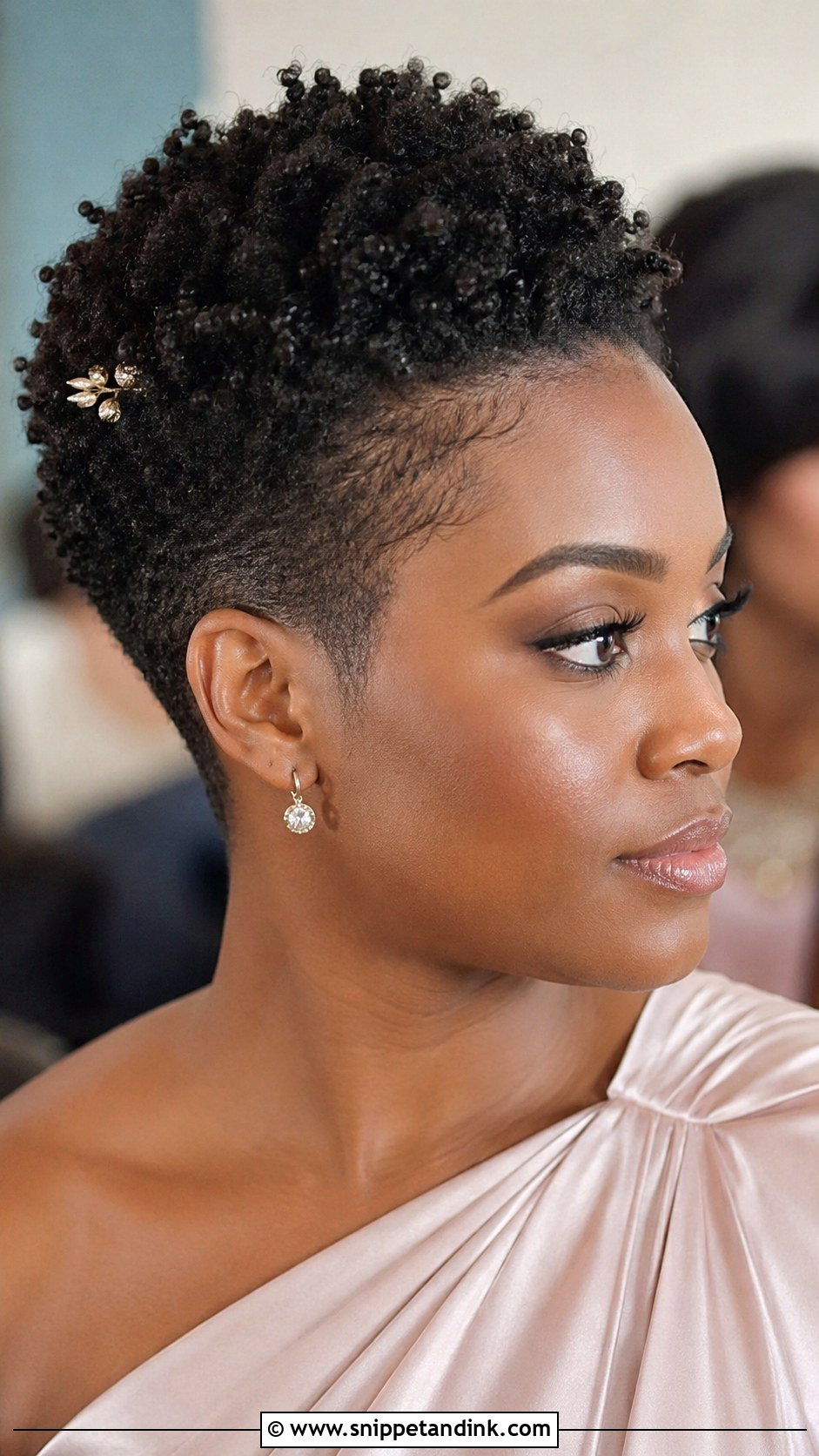 Tapered Natural Hair For Black Bridesmaid - Snippet and Ink - 20 Bridesmaid Hairstyles Black Hair