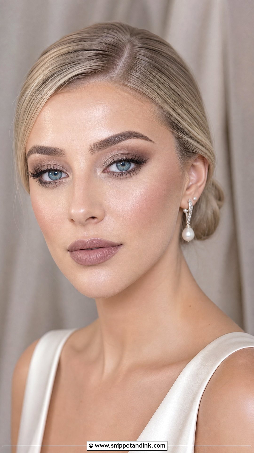 Taupe Bridal Makeup For Blue Eyes - Snippet and Ink - 30 Bridal Makeup for Blue Eyes