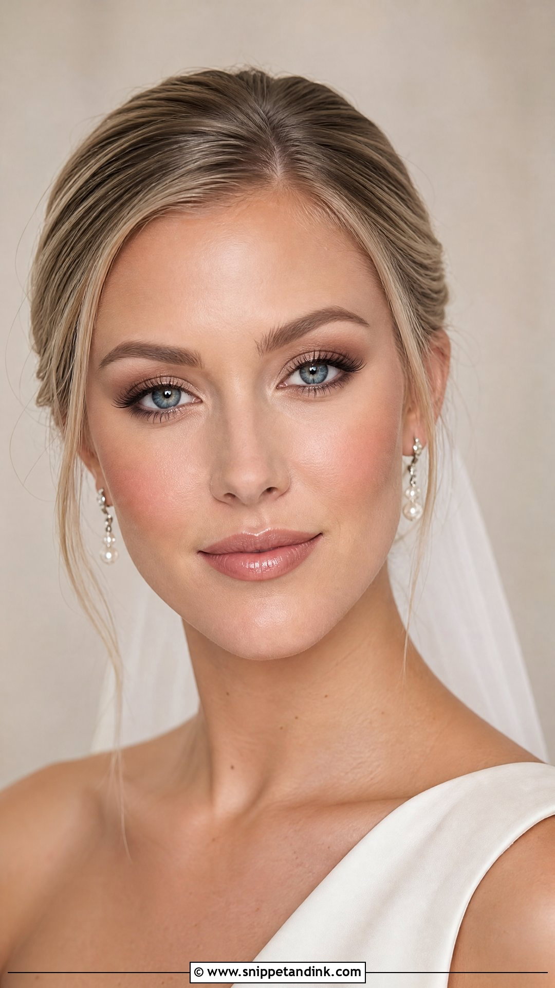 Taupe Bridal Makeup for Blue Eyes - Snippet and Ink - 20 Wedding Day Makeup for Bride Blue Eyes
