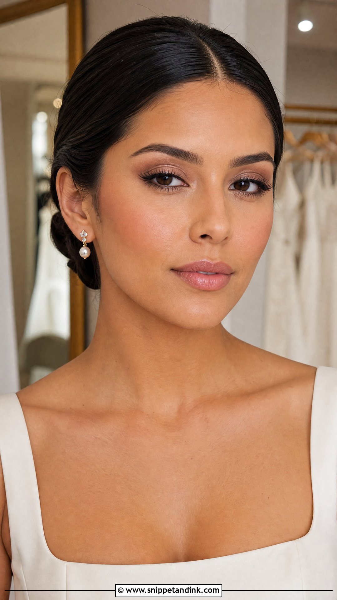 Taupe Bride Makeup For Blue Eyes Brunette - Snippet and Ink - 20 Bride Makeup for Blue Eyes Brunette