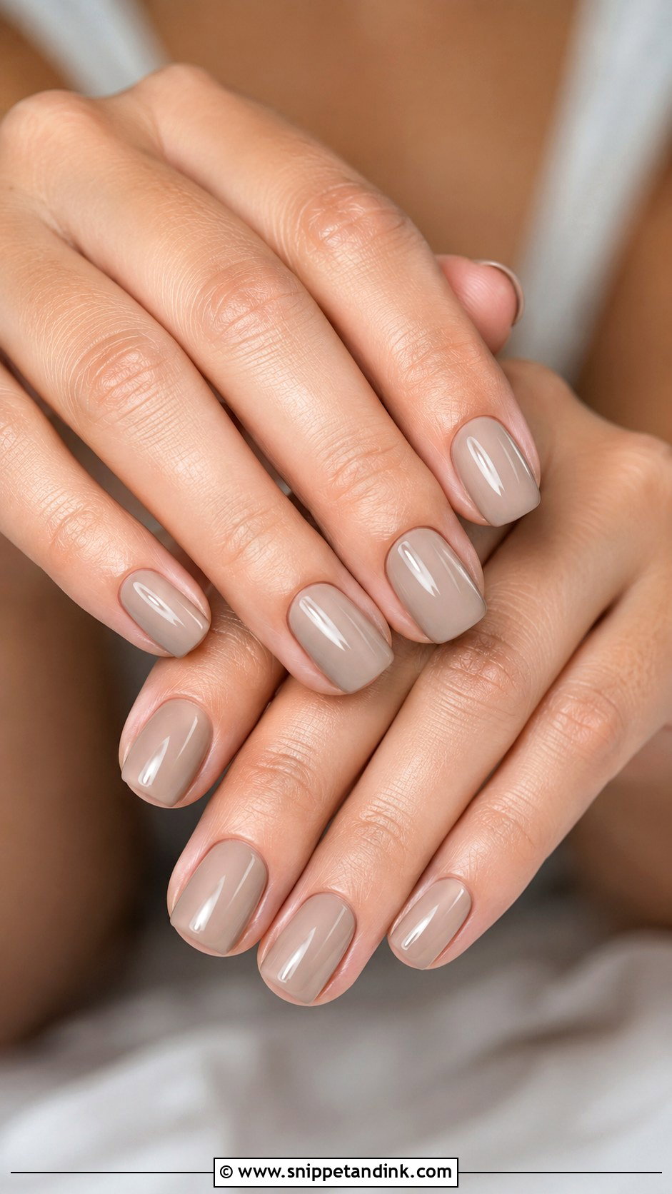 Taupe Bridesmaid Nails - Snippet and Ink - 30 Classy Bridesmaid Nails