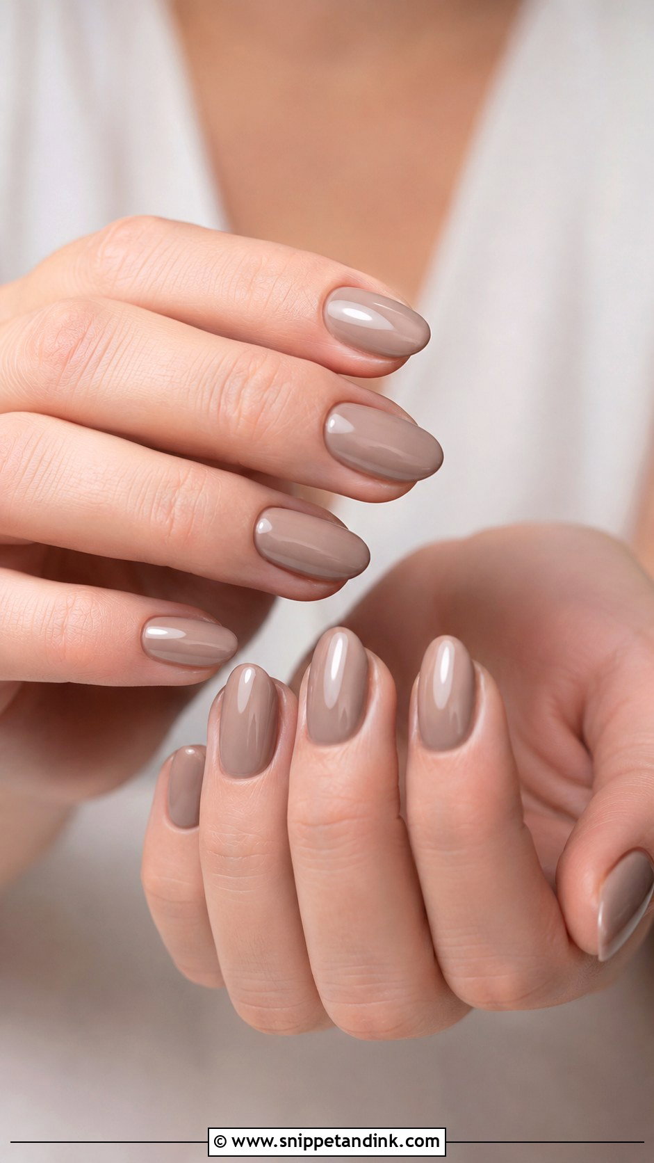 Taupe Bridesmaid Wedding Nails - Snippet and Ink - 20 Winter Bridesmaid Wedding Nails