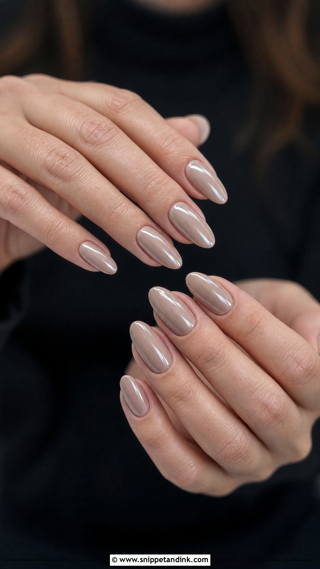 Taupe Glazed Fall Bridal Nails - Snippet and Ink - 25 Fall Bridal Nails