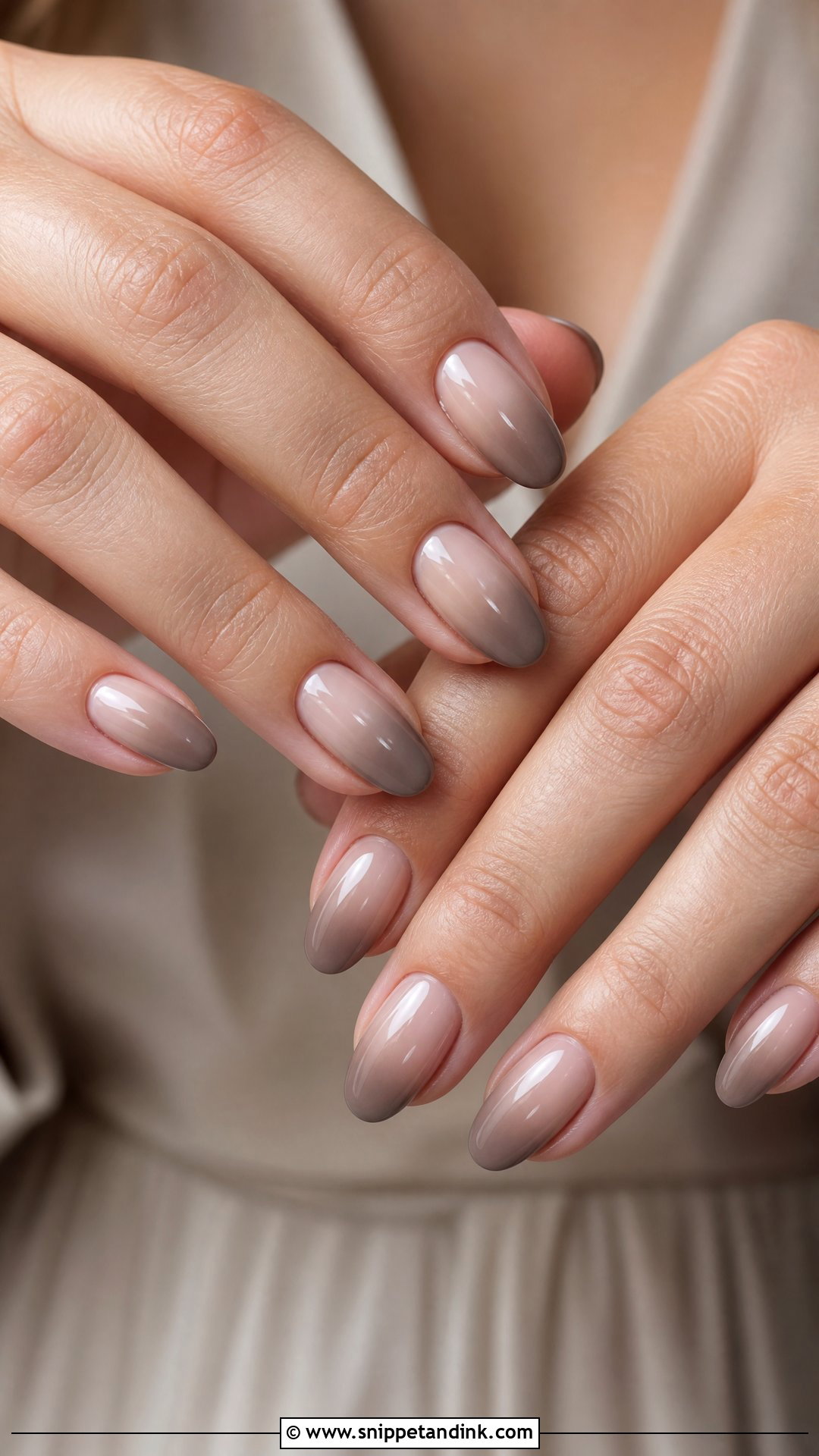 Taupe Ombre Fall Wedding Guest Nails - Snippet and Ink - 25 Fall Wedding Nails for Guest