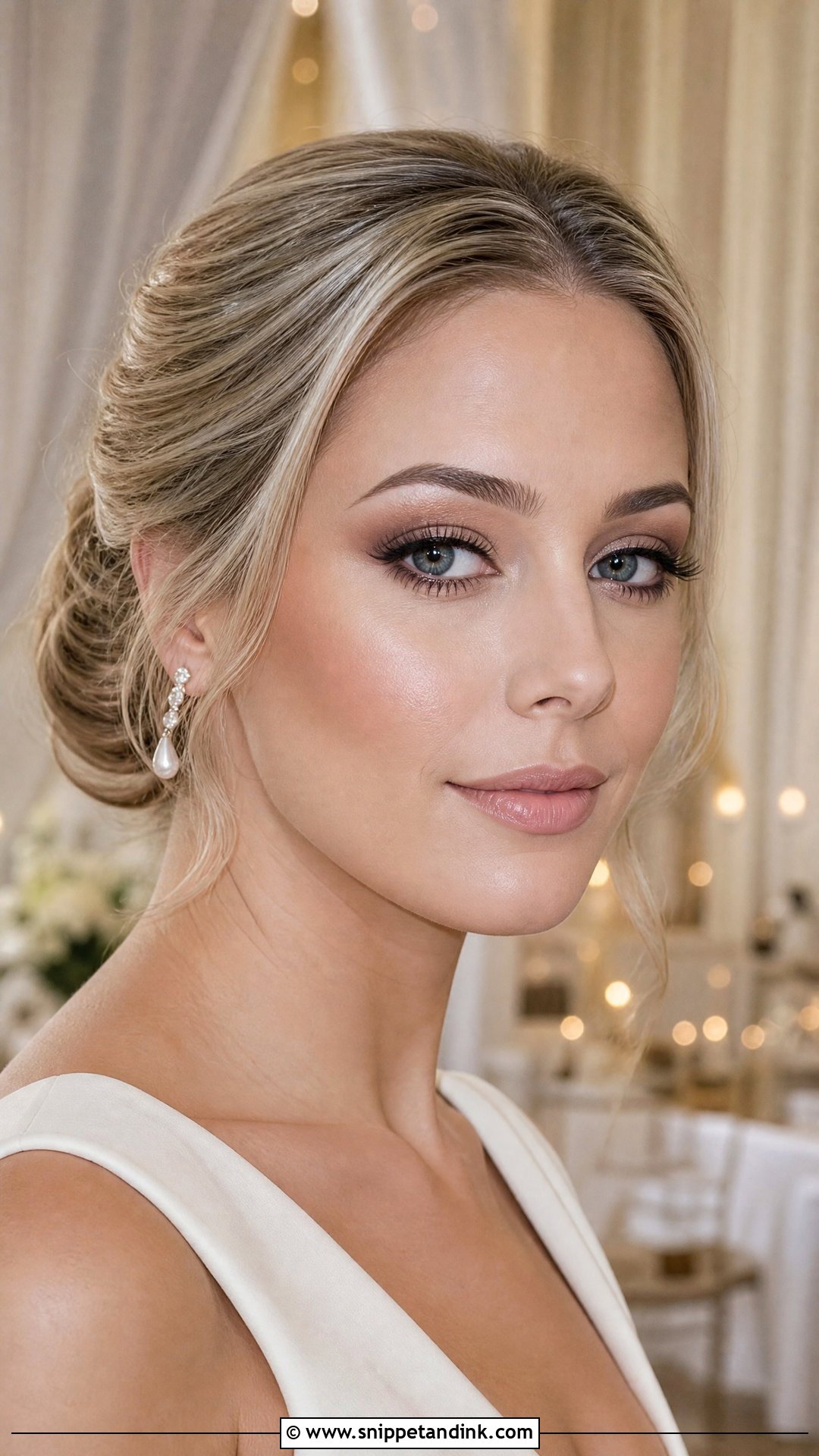 Taupe Smokey Bridal Makeup For Blue Eyes - Snippet and Ink - 20 Natural Glam Bridal Makeup for Blue Eyes