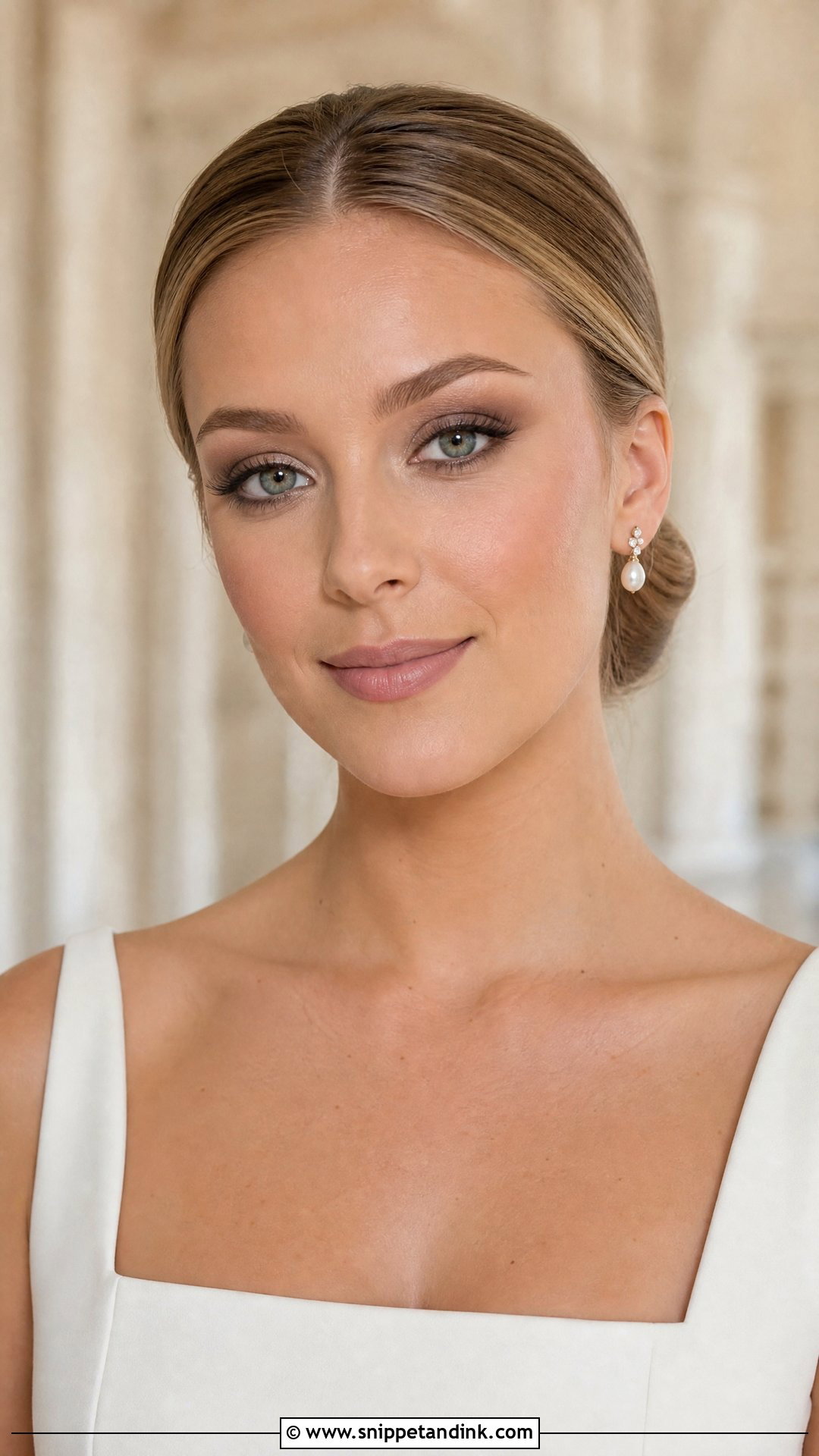 Taupe Smokey Eye Wedding Makeup - Snippet and Ink - 20 Natural Smokey Eye Makeup Wedding Ideas