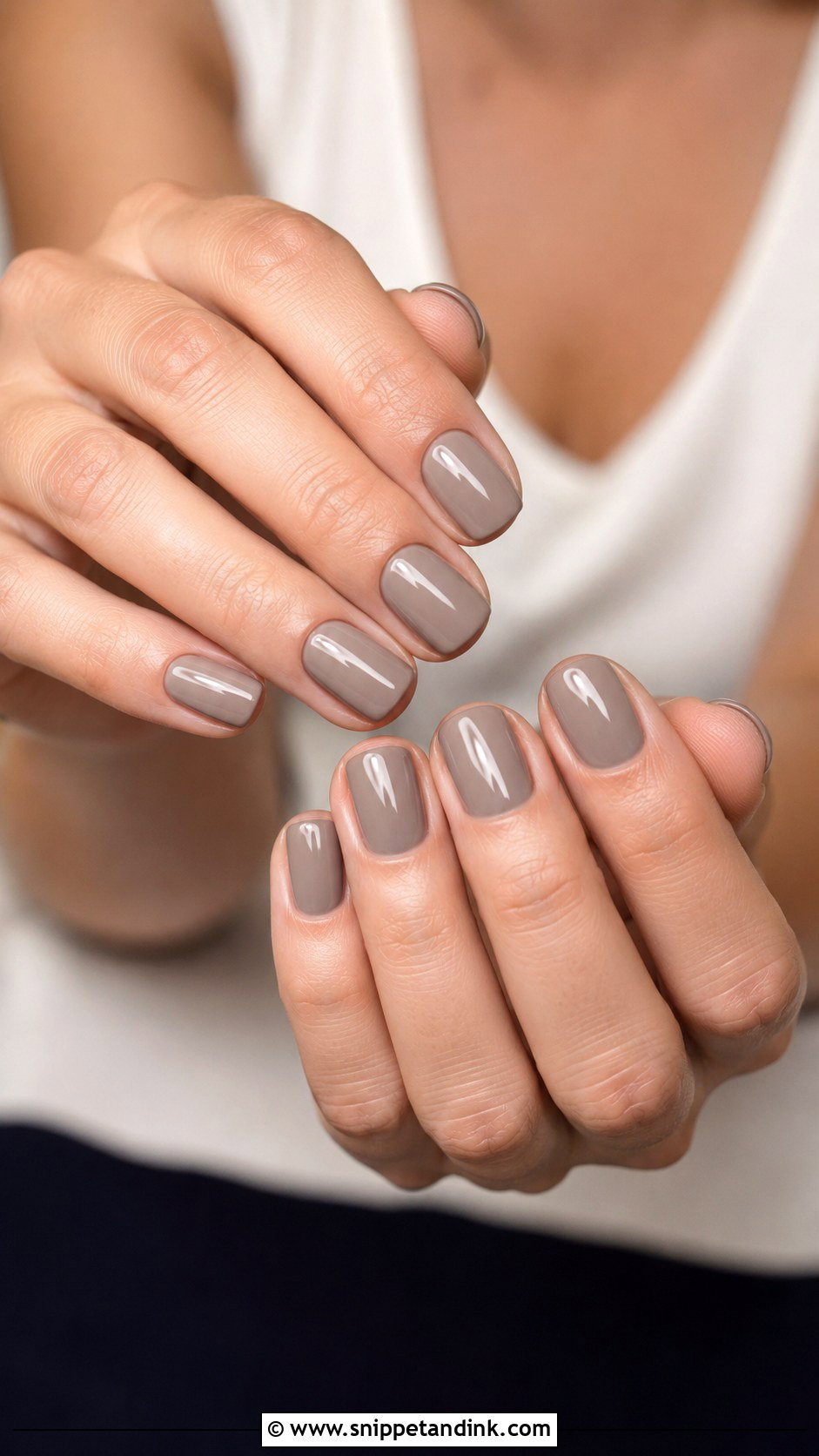 Taupe Wedding Guest Nails - Snippet and Ink - 20 Wedding Guest Nail Designs