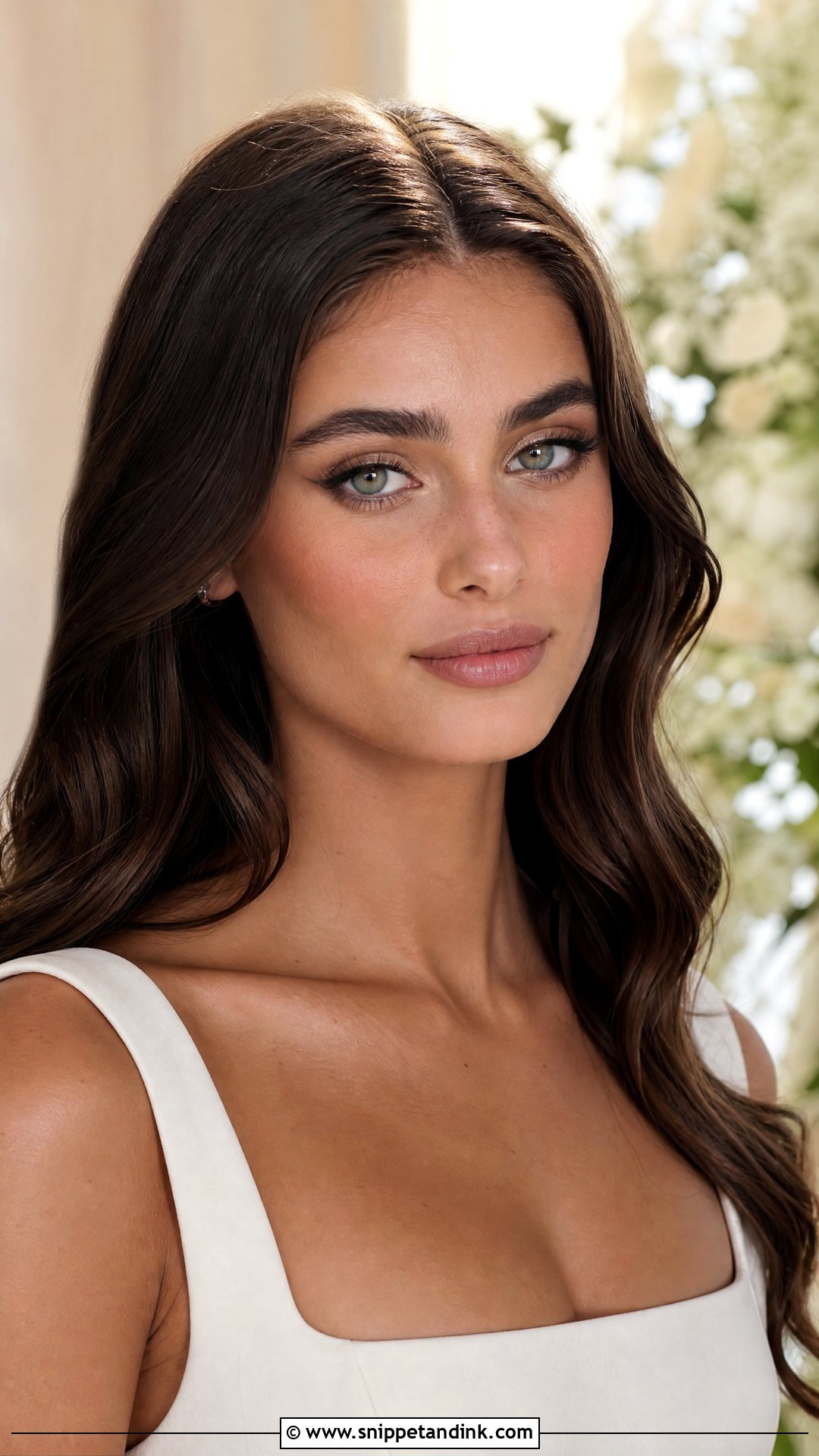 Taylor Hill Matte Soft Glam Wedding Makeup - Snippet and Ink - 20 Taylor Hill Wedding Makeup Ideas