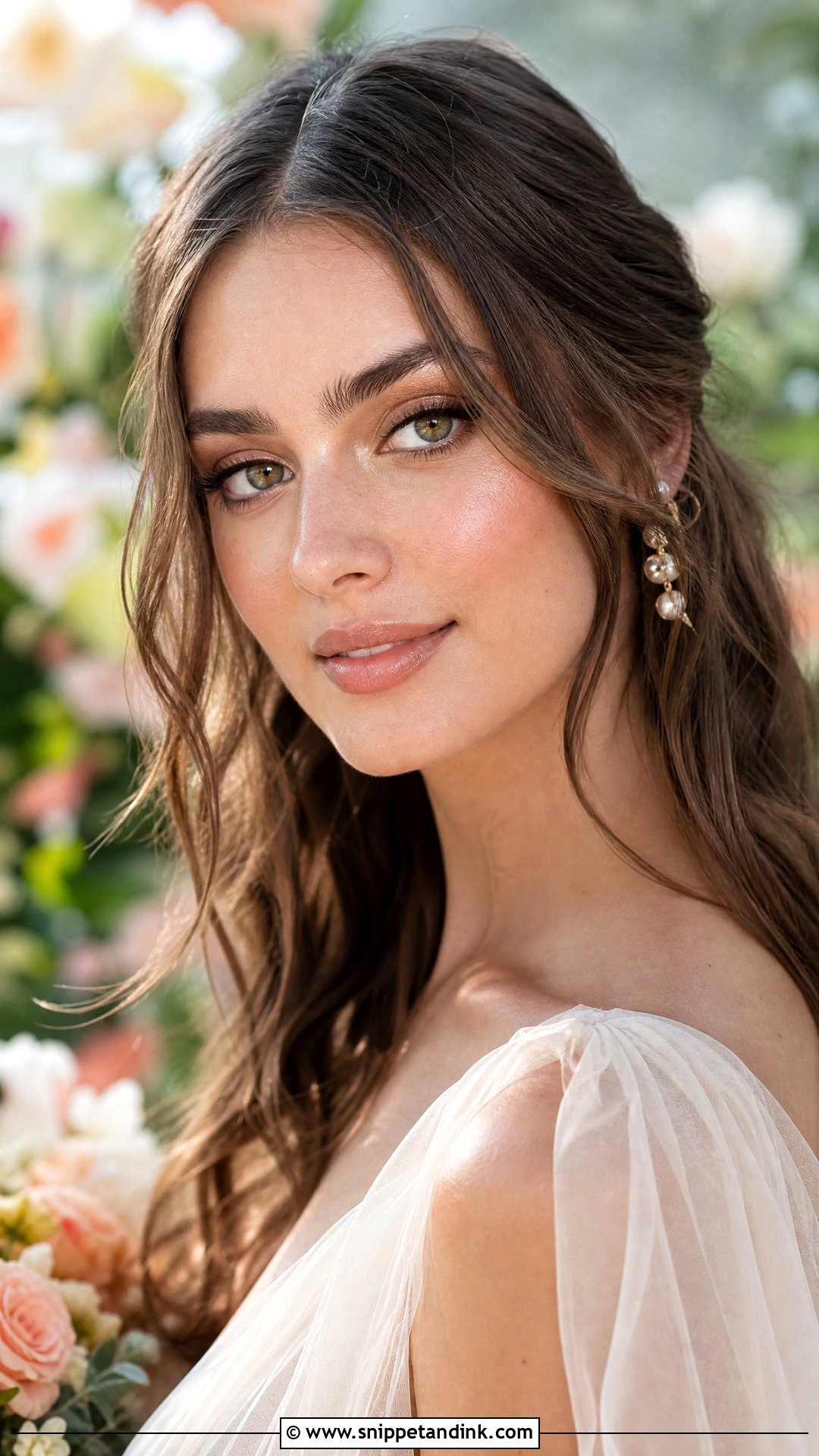 Taylor Hill Peach Wedding Makeup - Snippet and Ink - 20 Taylor Hill Wedding Makeup Ideas